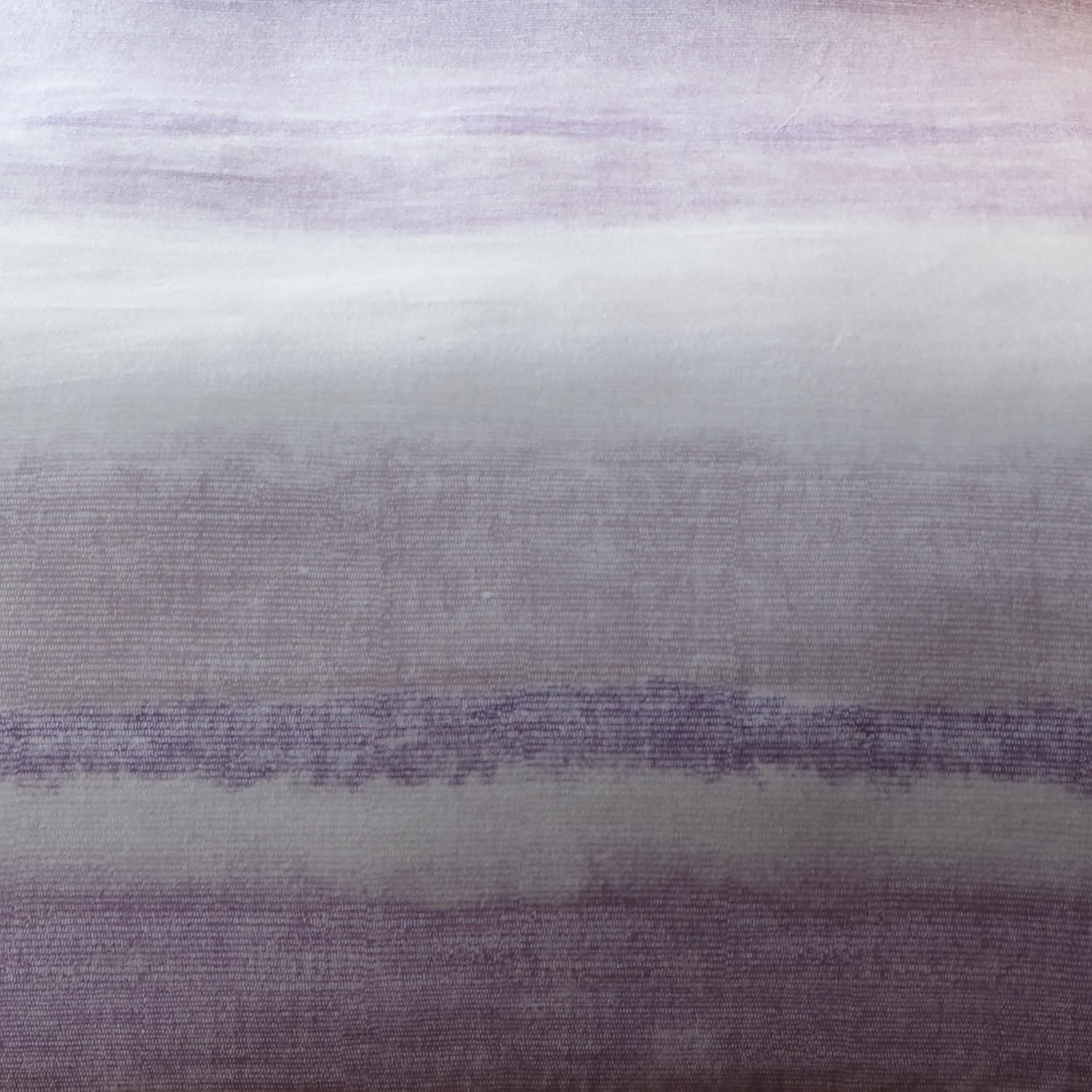 Appletree - Mauve Purple Dye Duvet Cover - Double Bedding Size (200 X 200Cm) - Faded Dye Red Stripe Bedding - Soft 100% Brushed Cotton - Red Gradient Duvet Cover Sets - Heavy Weight - Anson Collection image number 5