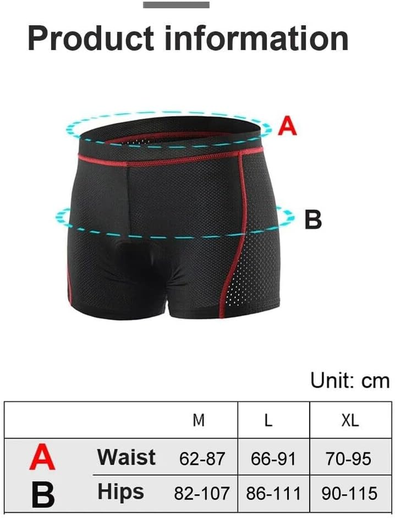 BIGTEDDY 5D Gel Padded Short Pants Men Cycling Bicycle Bike Sports Shorts Underwear image number 2