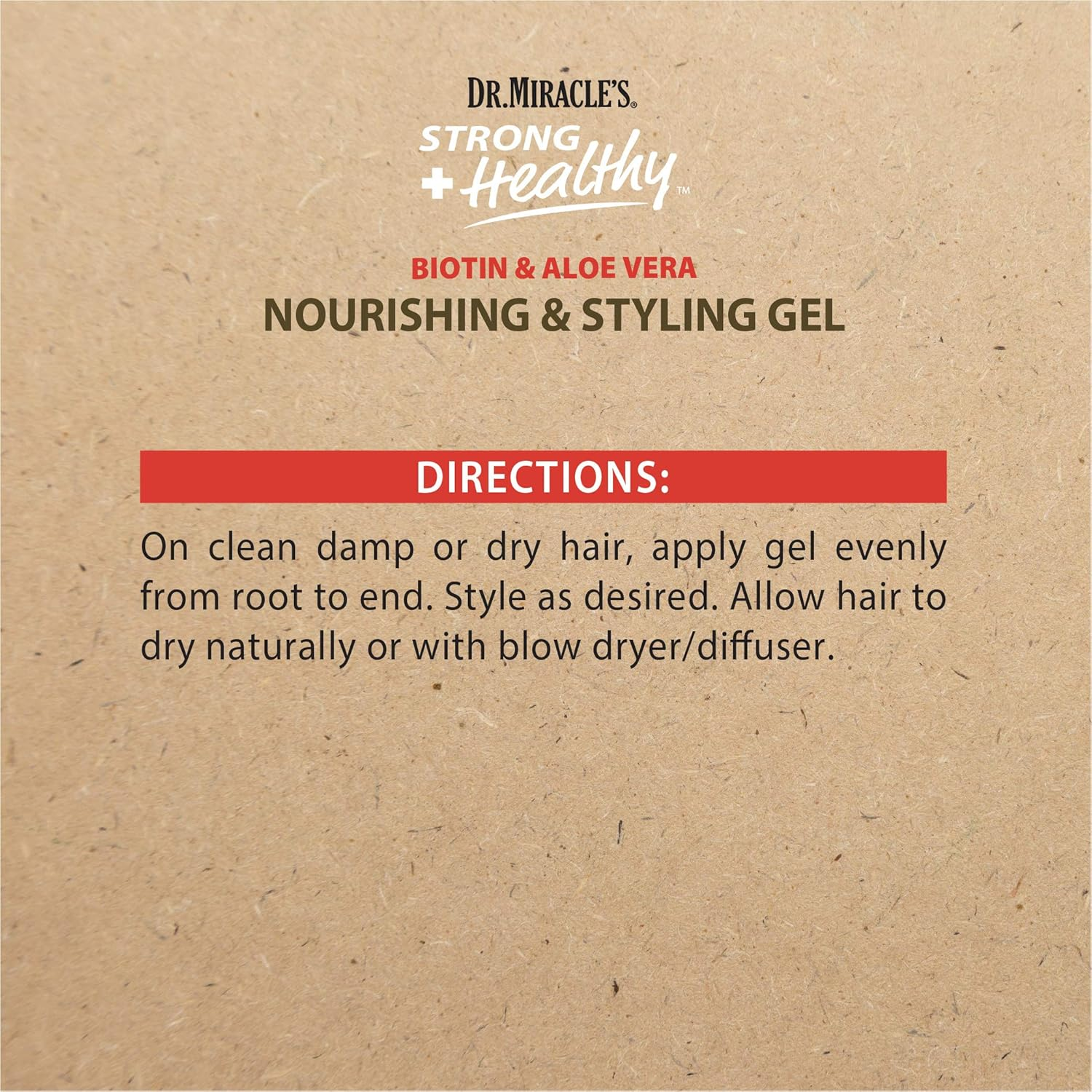 Dr.Miracle'S Strong Healthy Nourishing Styling Gel 340G image number 3