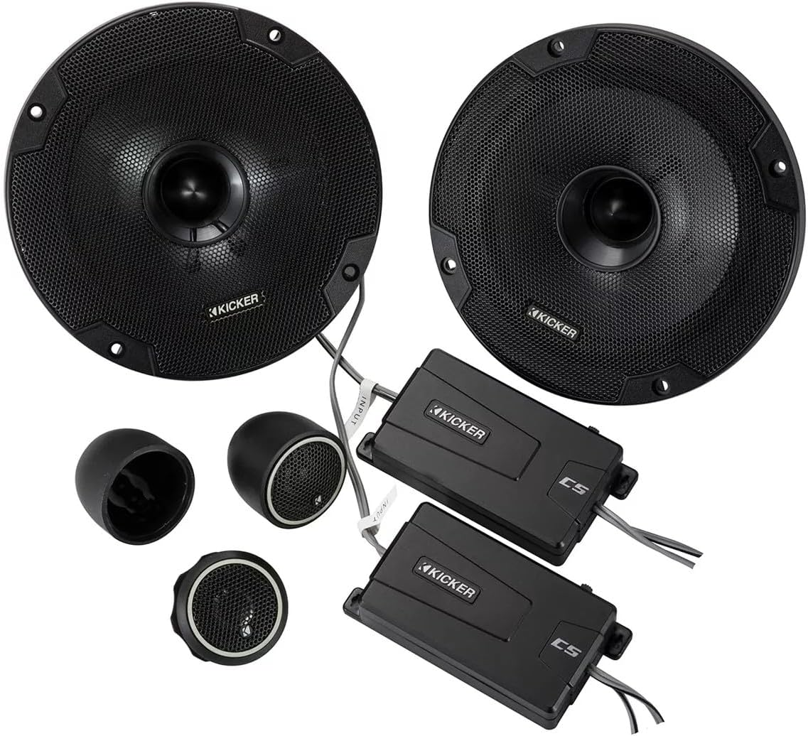 Kicker 46CSS654 Car Audio 6 1/2" Component Full Range Stereo Speakers Set CSS65 image number 3