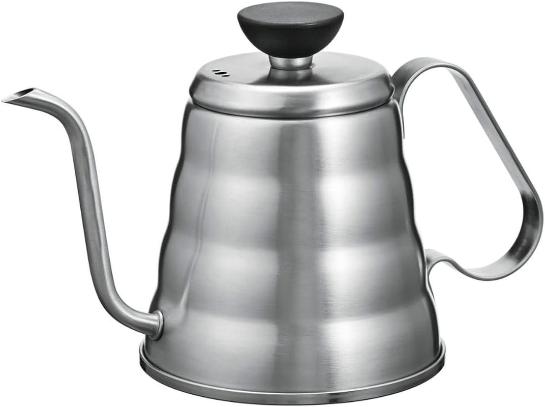 HARIO O-VKB-70-HSV V60 Metal Drip Kettle, Vono, Silver, Practical Capacity, 16.9 Fl Oz (500 Ml), Stainless Steel, Hairline Silver image number 1