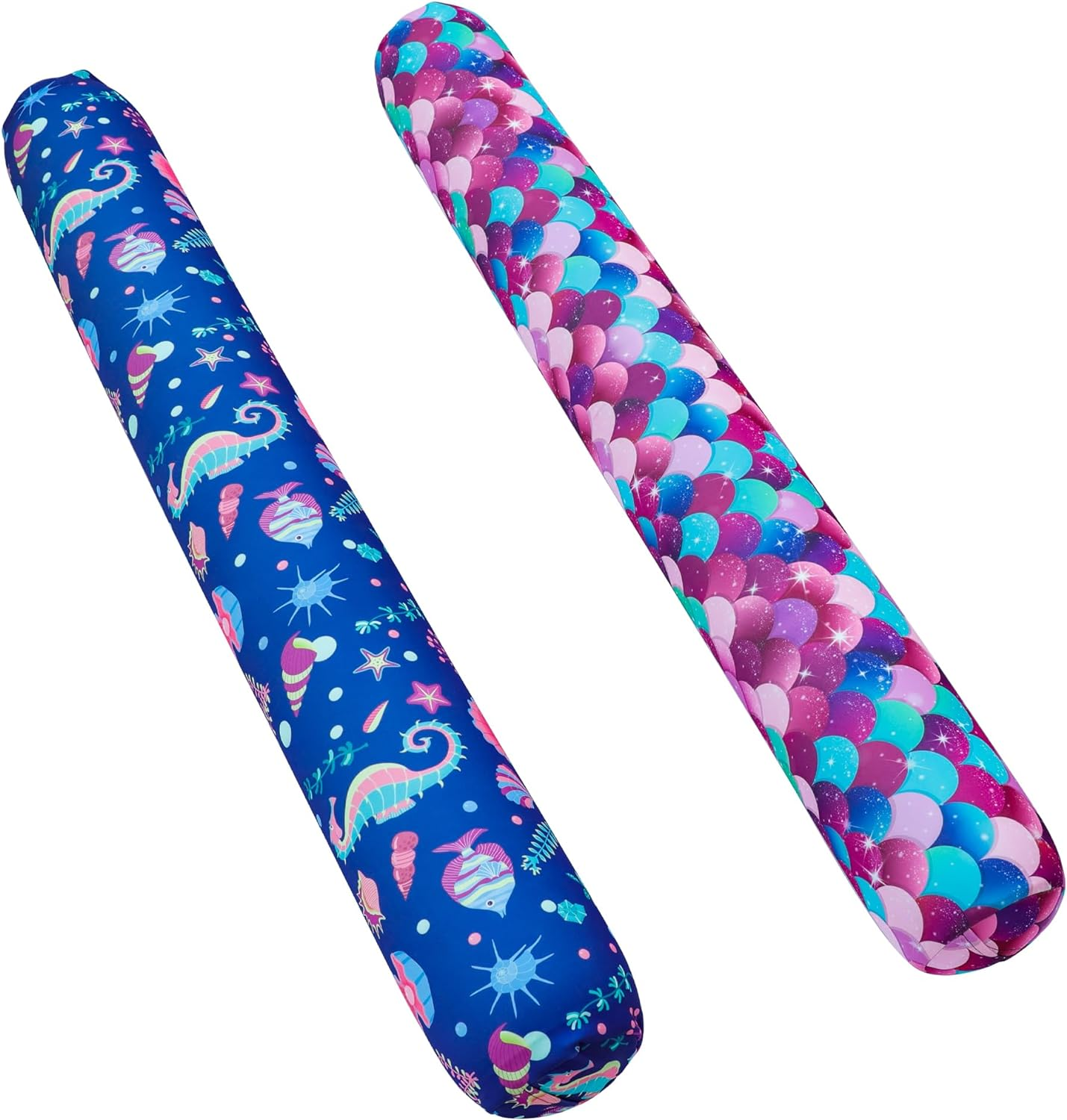 Finduwill Inflatable Swim Pool Noodles, 2 Pack Soft Fabric Covered Large Noodles, Ultra-Comfort with Premium Buoyancy for Swimming Floating, Pool Floats for Adults image number 5