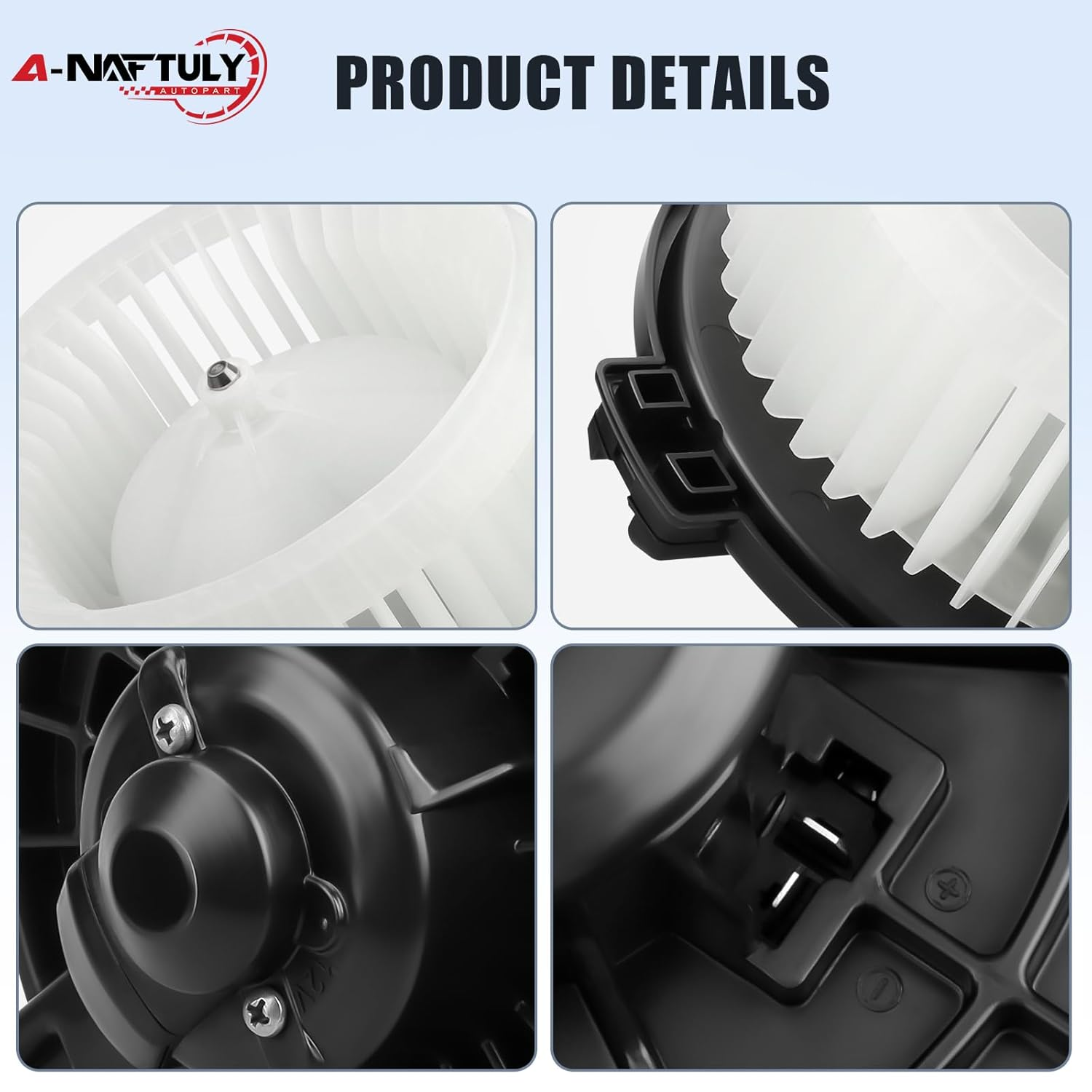 A-NAFTULY AC Blower Motor with Fan Replacement Fits for 2001-2005 Honda Civic, 2002-2006 Honda CRV, 2003-2011 Honda Element, 2001-2005 Acura EL, HVAC Plastic Heater Blower Motor, 700005, 79310S5DA01 image number 5