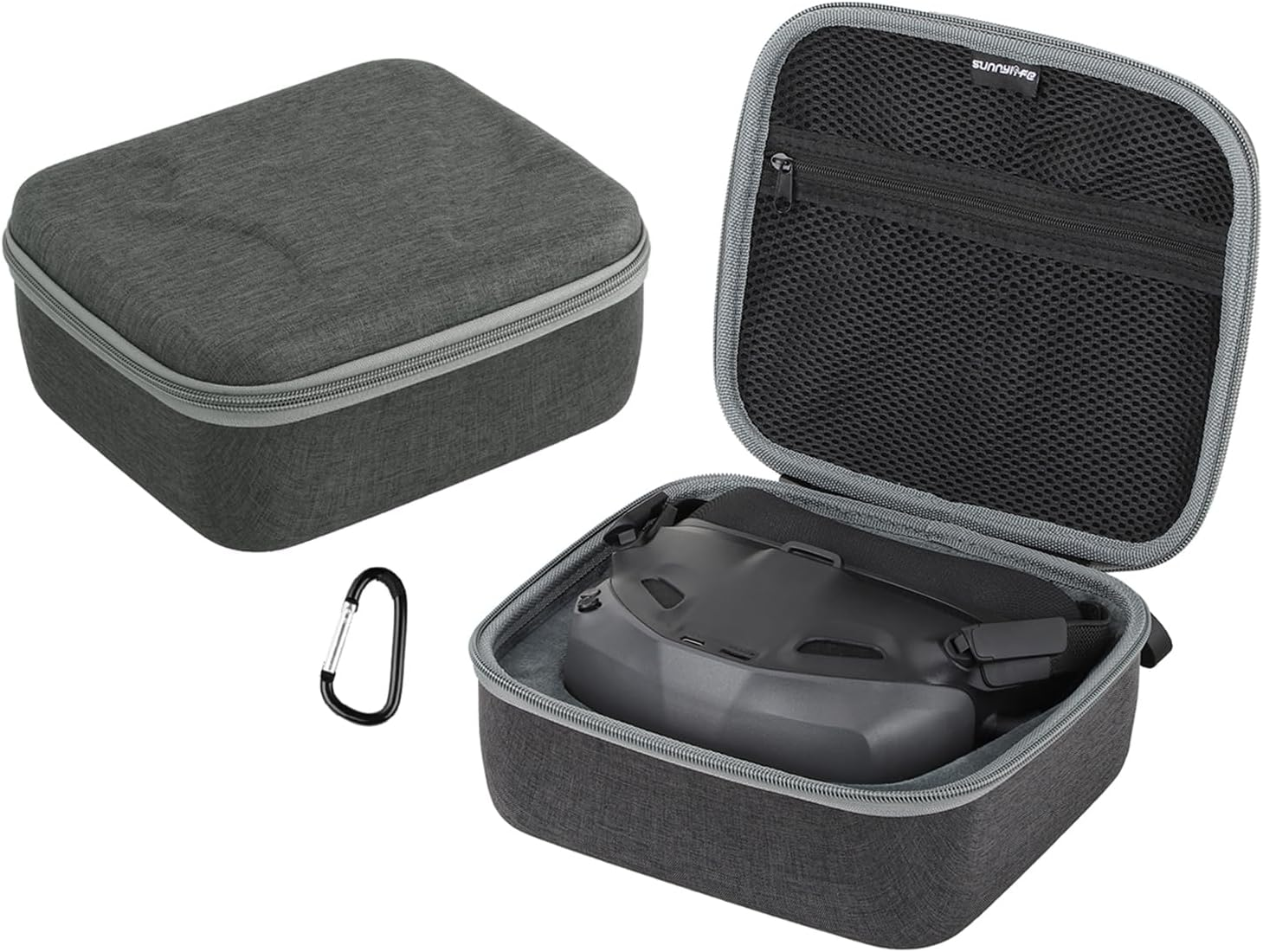 ZJRXM Case for DJI Goggles N3, Portable Storage Bag, Portable Protective Case for DJI Goggles N3, Gray, 228 * 201 * 101Mm image number 3