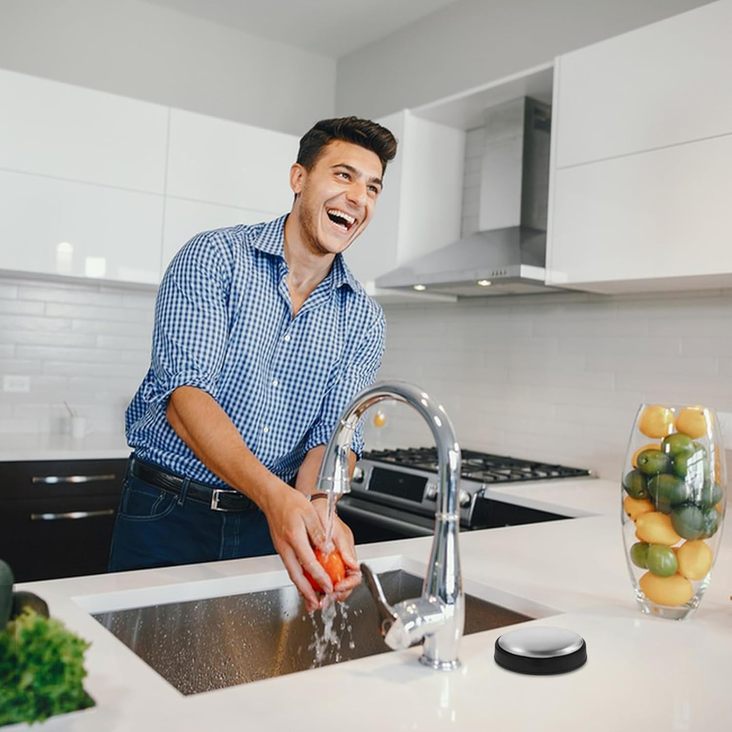 LABRIMP Stainless Steel Soap Bar Odor Remover for Kitchen Fish Smell Shaped Soap Reusable Odor Absorber for Hands image number 3