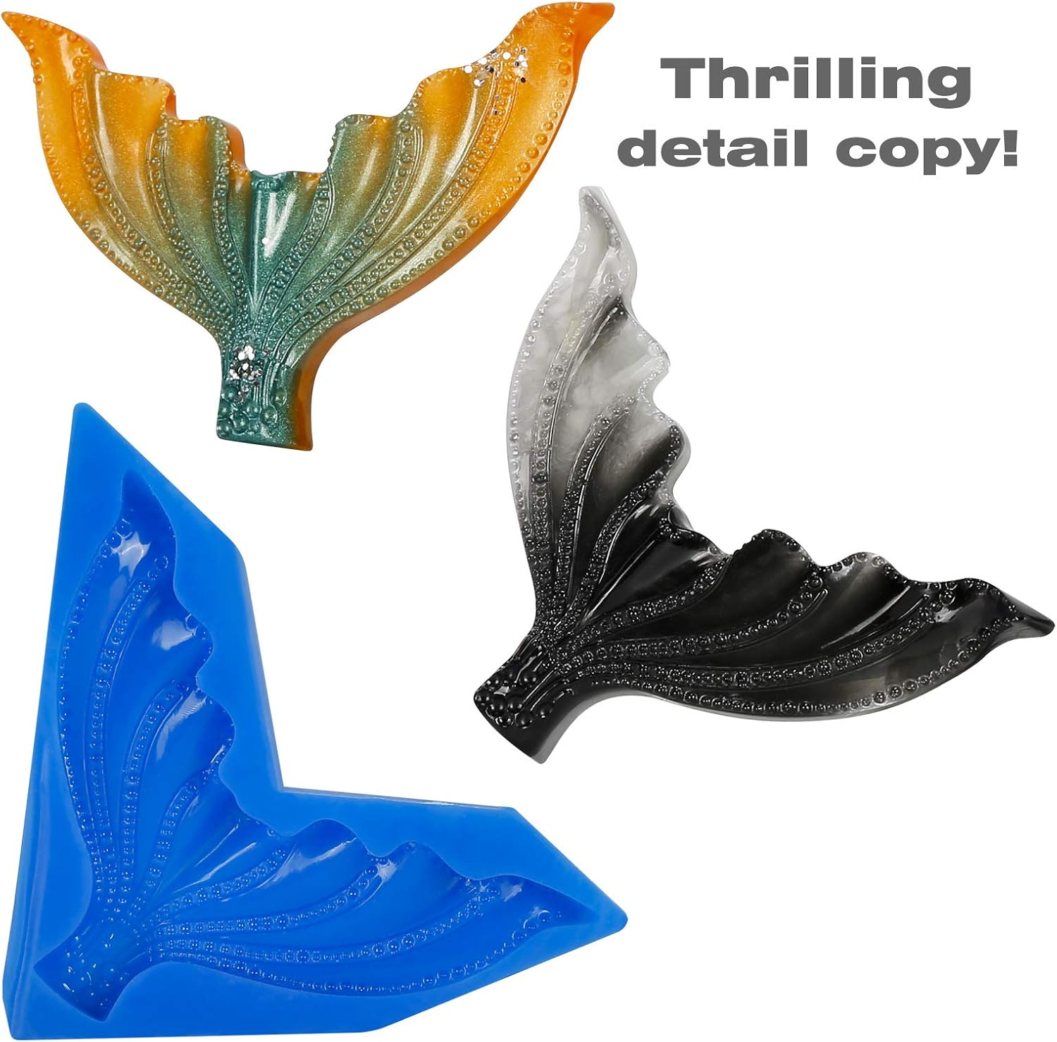 BBDINO Silicone Mold Making Kit, Liquid Silicone for Mold Making 30A Sapphire Blue,High Strength Silicone Rubber Mold Making Kit,1:1 by Volume Ideal for Casting Resin/Jewelry Silicone Molds 2000G image number 5