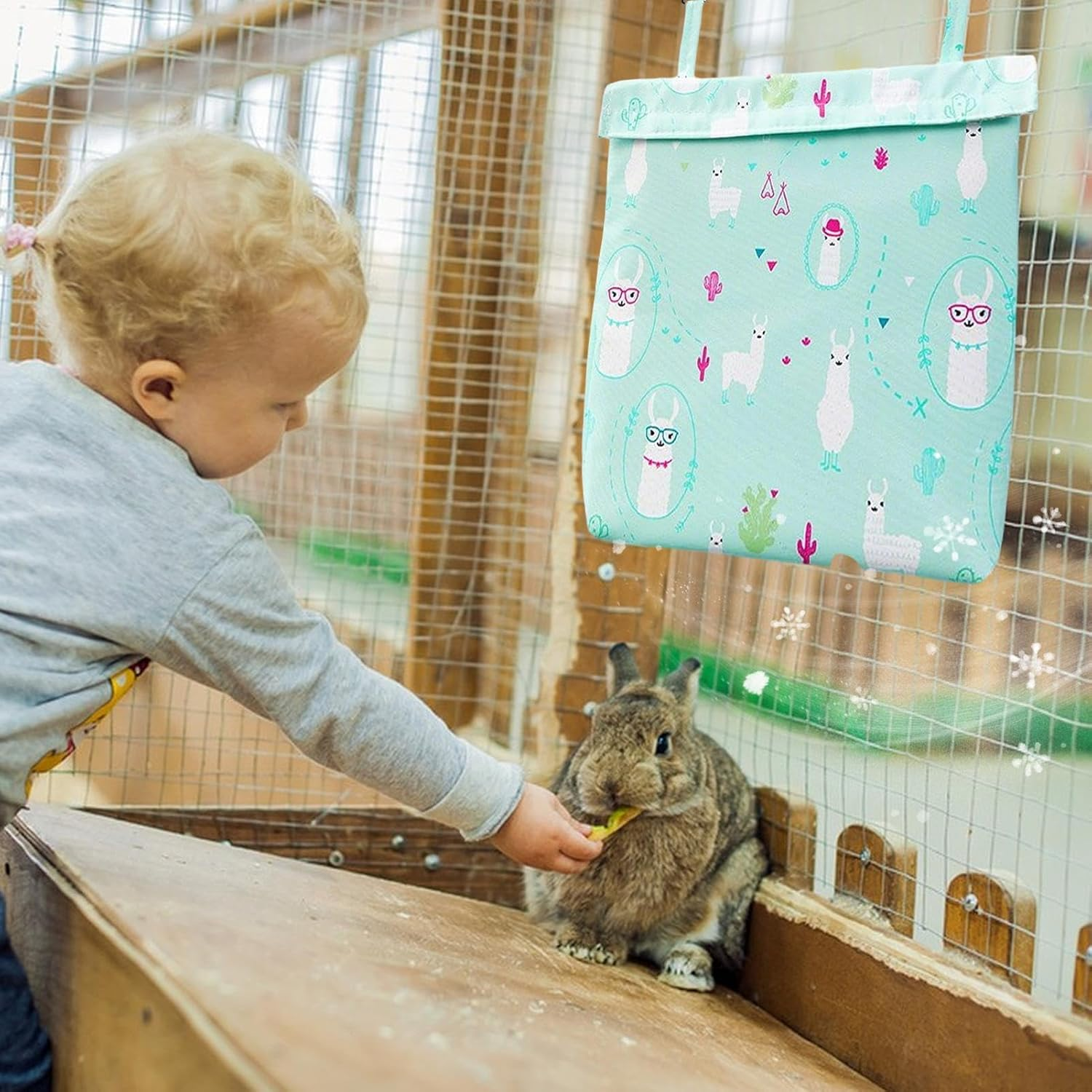 Rronnoy Bunny Cage Ice Pack | Summer Animal Cooling Solution,Hangable Reusable Ice Pack for Rabbits Rodents Guinea Pigs Indoor Small Animals Cage image number 6