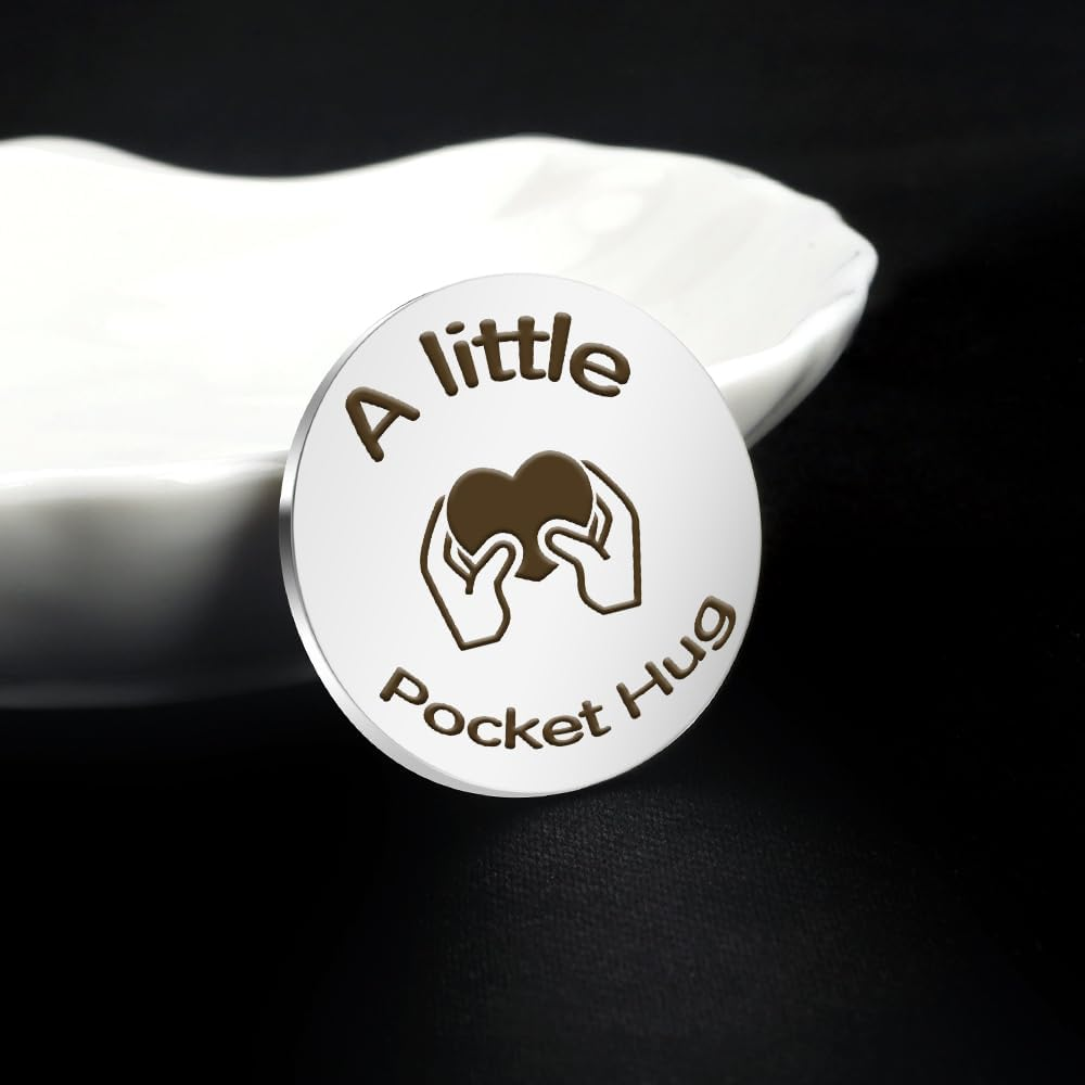 Pocket Hug Token Inspirational Gifts for Women Birthday Gifts for Women Men 2024 Graduation Gifts for Her Him Thank You Gifts for Mom Dad Girlfriend Boyfriend Best Friend Coworker Gifts for Men, I - Don'T Do image number 5