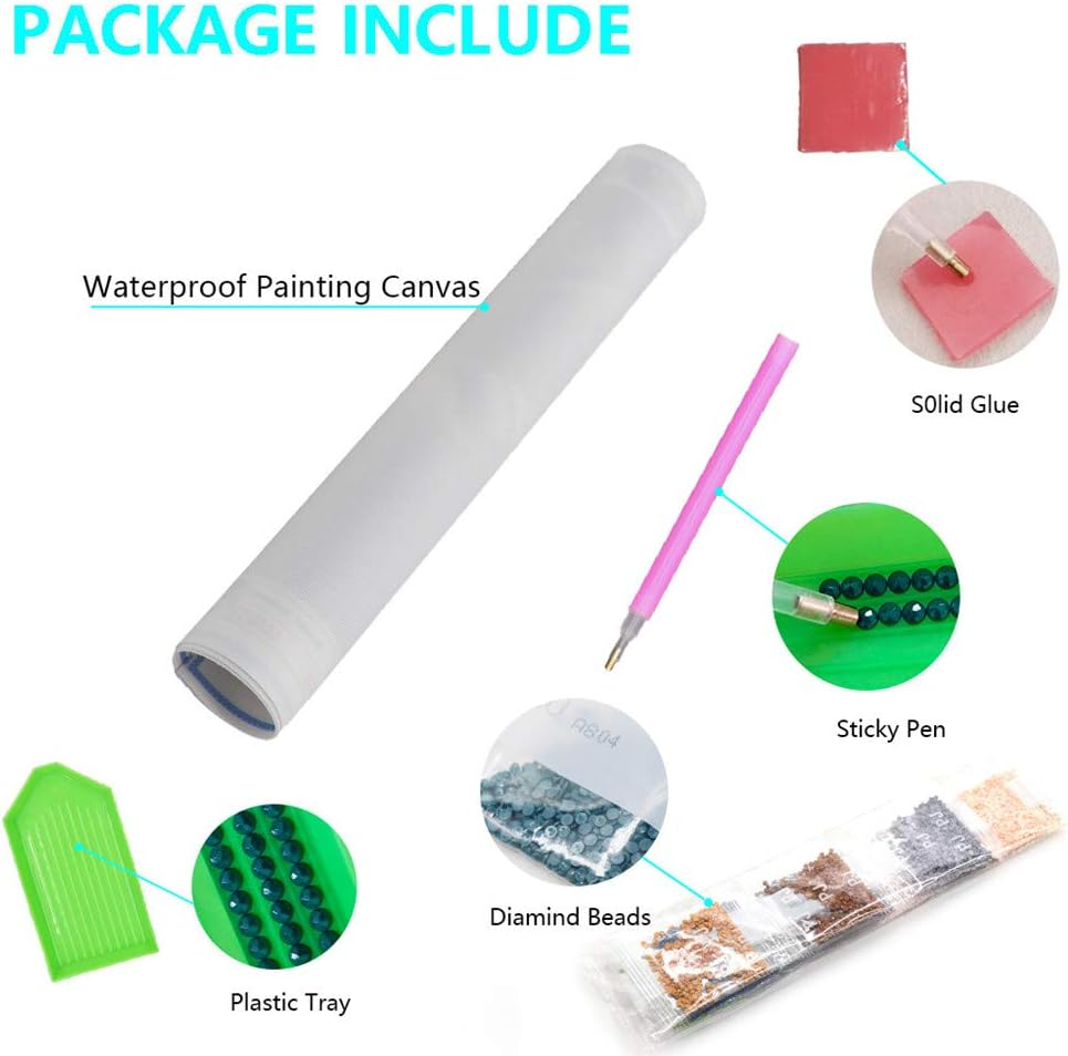 5D DIY Diamond Painting Kits, for Kids & Adults,Cartoon Skull Diamond Painting round Full Drill Diamond Point Art Crafts Home Wall Decoration 15.8 X 15.8Inch image number 1