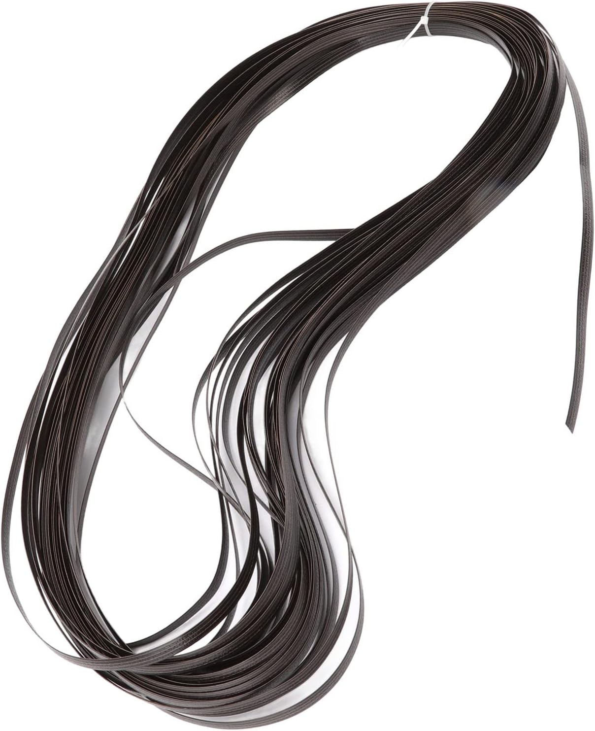 Wicker Repair Material, Flat Plastic Rattan, Synthetic Rattan Replacement Material, Plastic Wicker Repair for Repairing Subs, Sofas, Tables, Storage Boxes (Black)