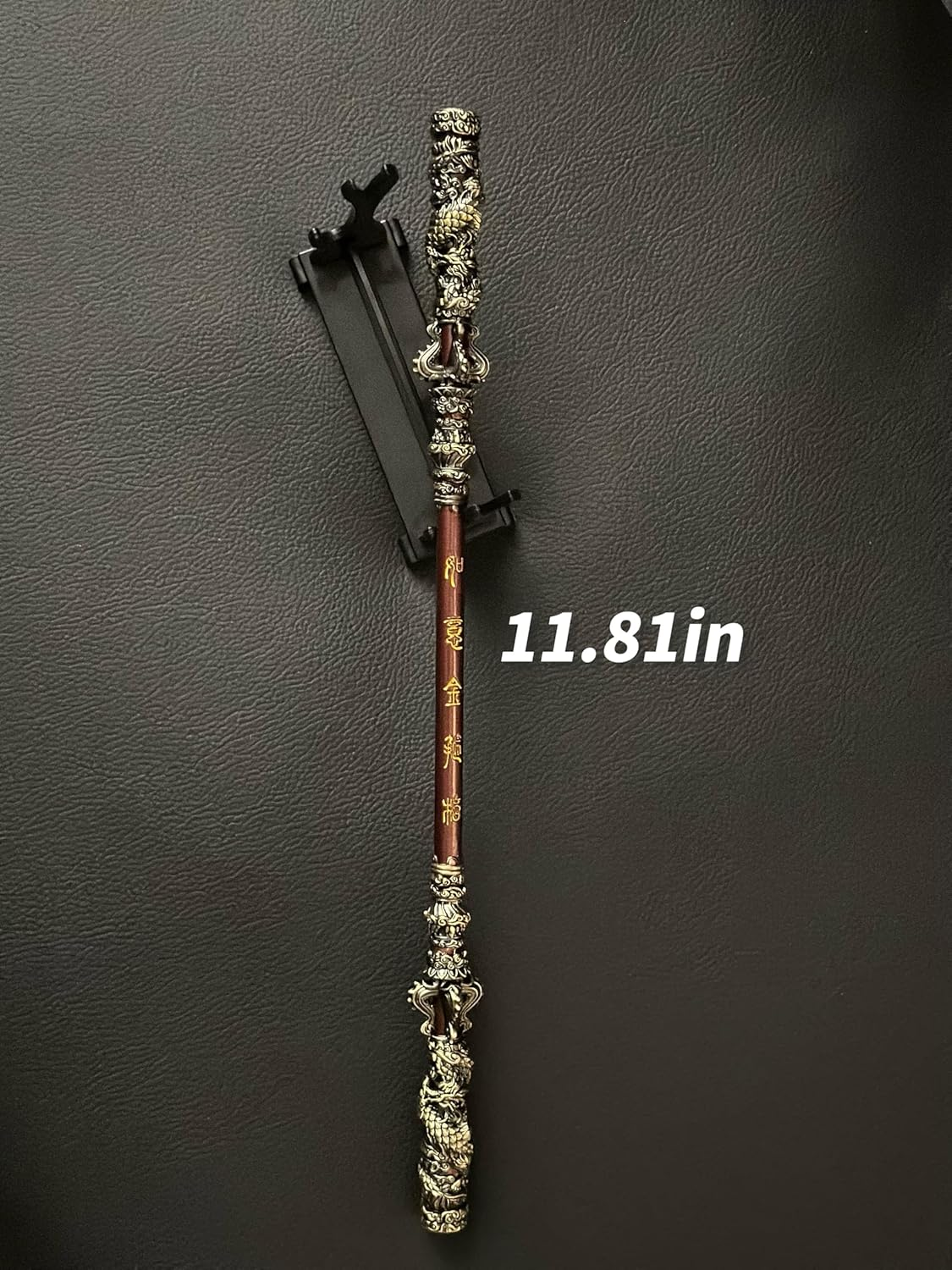 Piegricdiat Black Myth Monkey King 11.81In Golden Hoop, Game Collection, Monkey King Weapon Decoration, Desk Ornaments, Role-Playing Props, Backpack Pendant Zinc Alloy Crafts image number 1