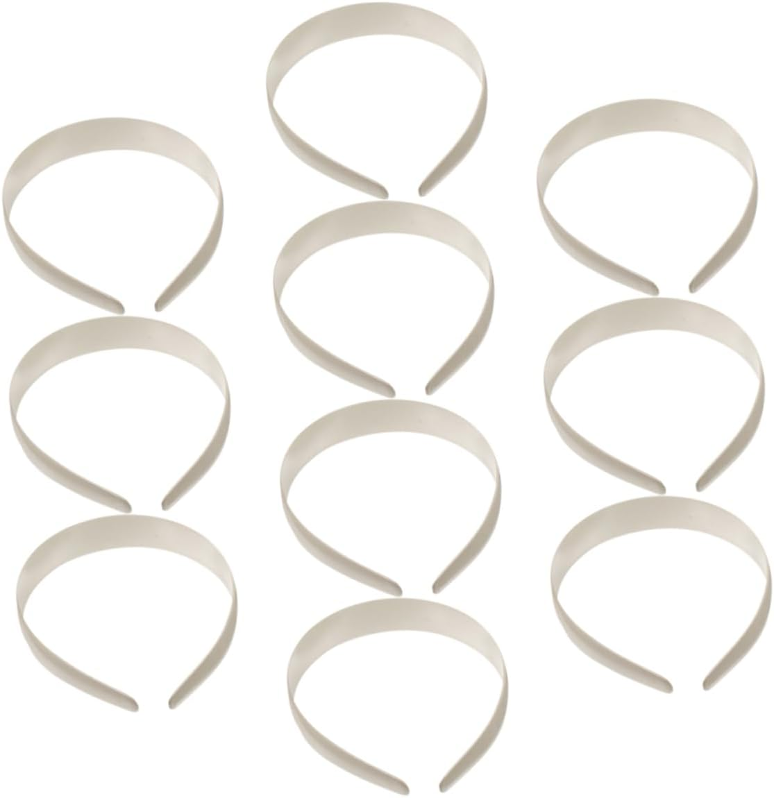 PACKOVE 10Pcs Wide Plastic Headband for Women Girls Plain Solid Hair Accessories for Spa, Makeup and Craft Projects