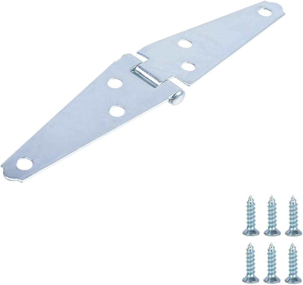 Geesatis 6 Pcs Hinges Heavy Duty Hinge 3 Inch Cabinet Closet Latch Door Hinge, with Mounting Screws image number 6