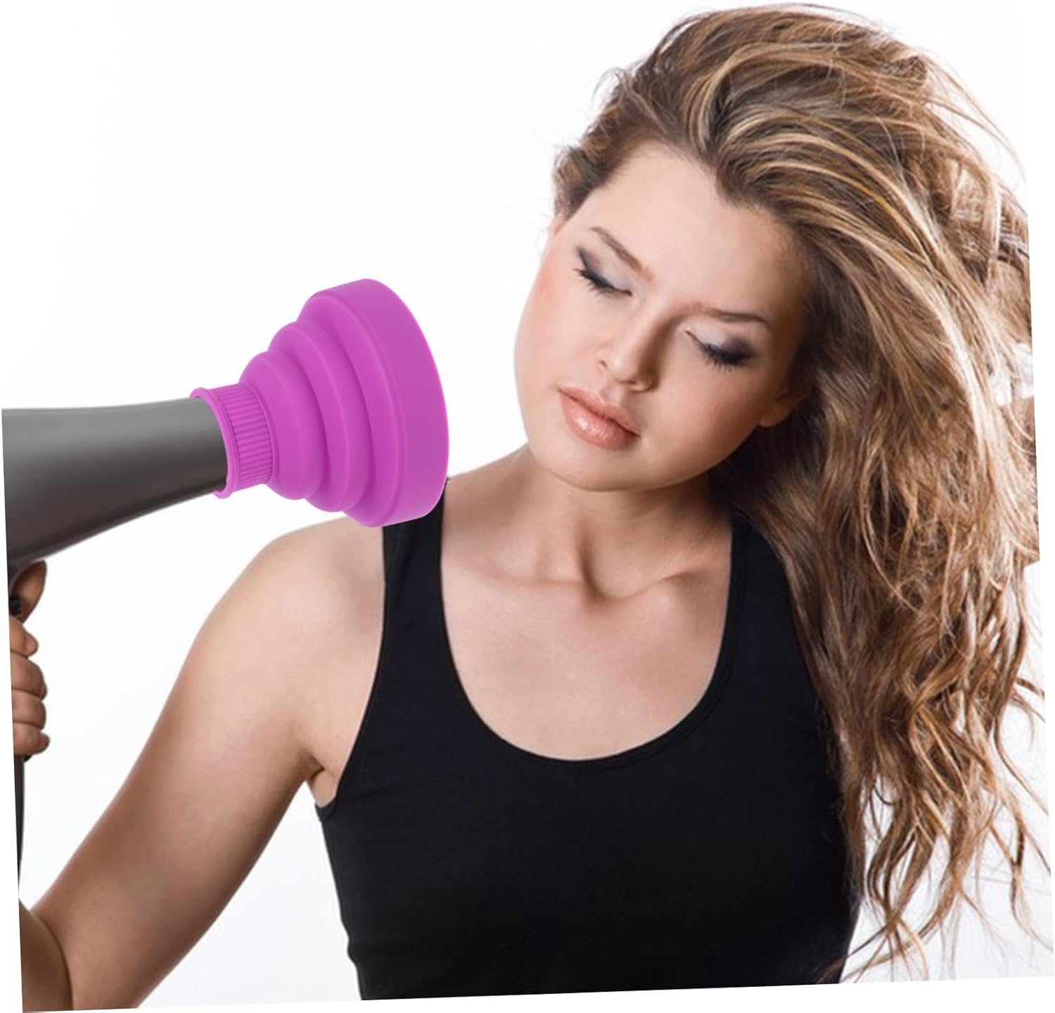 BELLIFFY Collapsible Hair Dryer Diffuser Attachment Portable Travel Hair Diffuser Lightweight and Quick Drying Salon Accessory image number 3