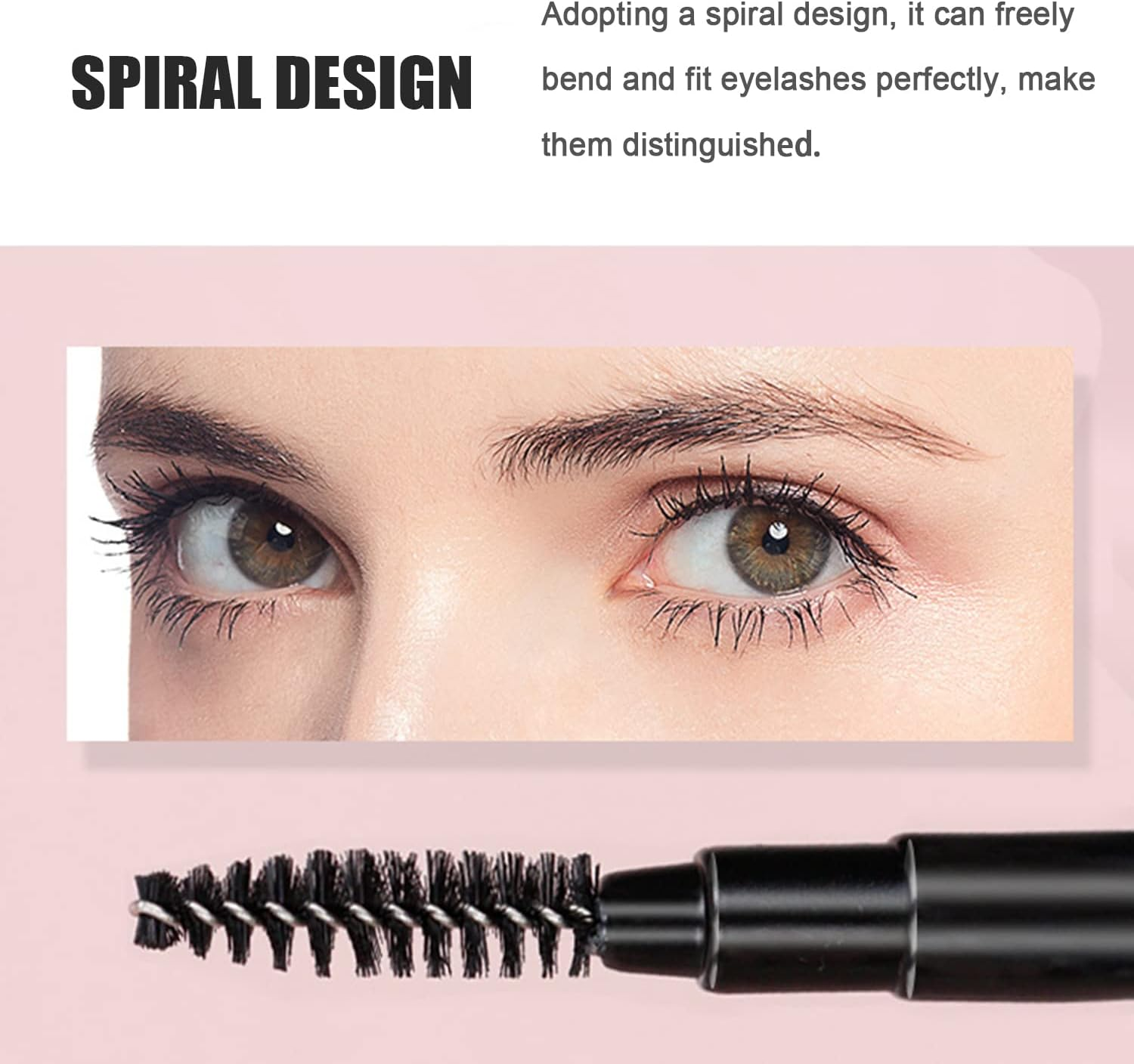 Ksvsonrvi 3PCS Mini Eyebrow Brush, Eyelash Brush, Lip Brush Set with Cap，Reusable Portable Mascara Wands Lipstick Makeup Brushes Applicators Kits image number 6