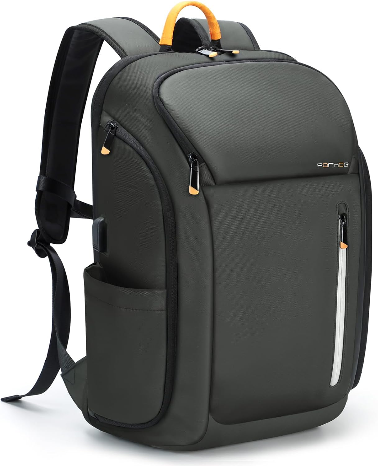 Ponhog Laptop Backpack for Men, Business Backpack with USB Charging Port anti Theft Computer Backpack