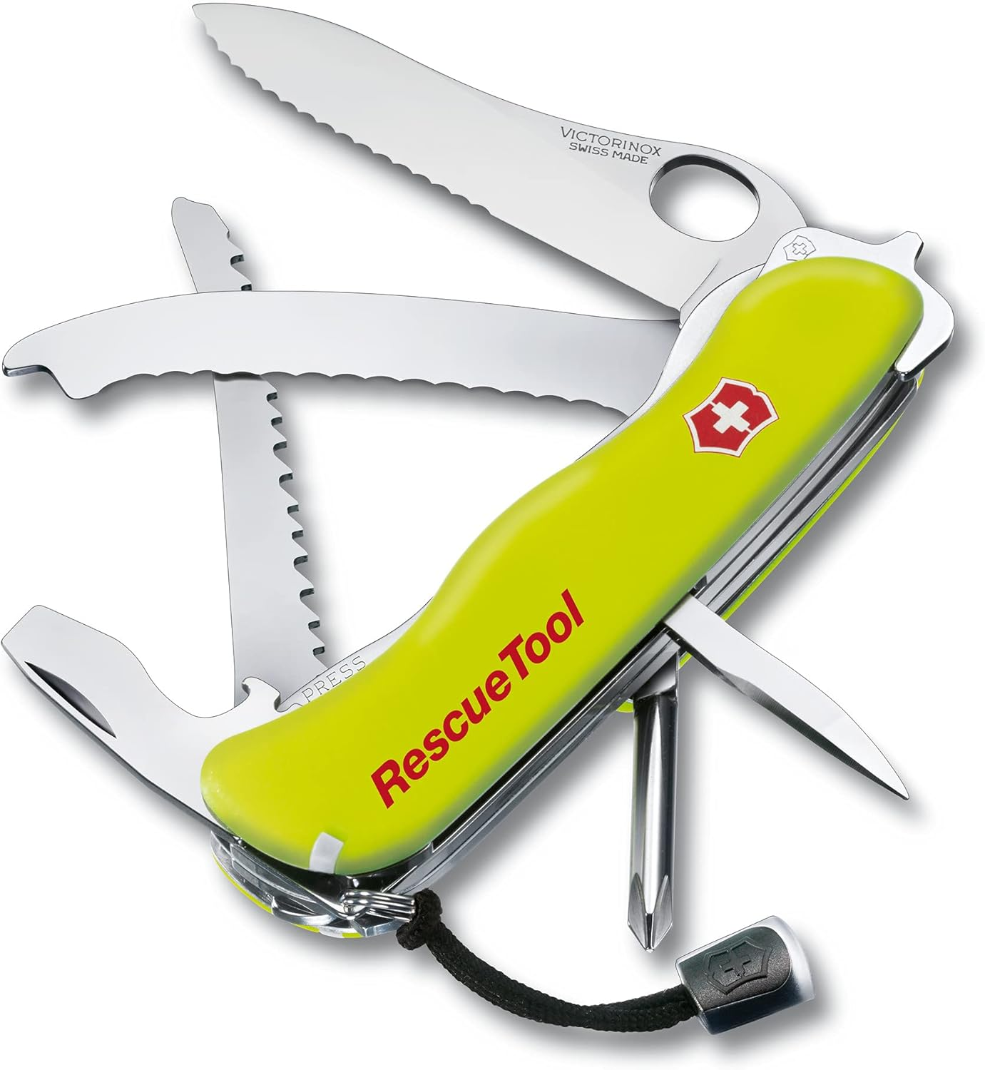 Victorinox Swiss Army Pocket Knife Rescue Tool with 13 Functions, Blister Pack Packaging image number 4
