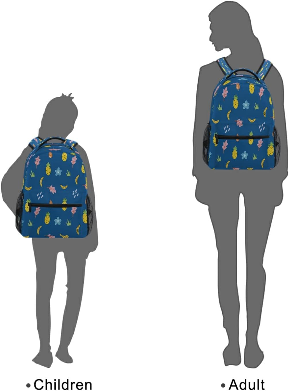 Pineapples Backpack for Adults and Teens College Laptop Shoulder Daypack Travel Business Work Computer Backpack image number 5