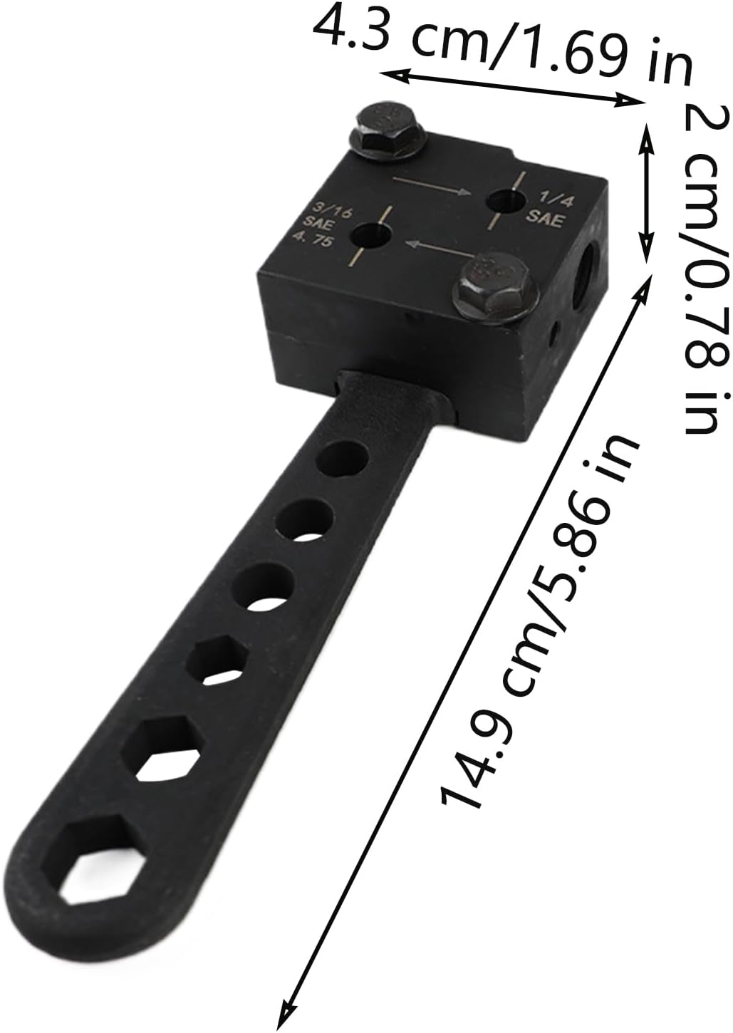 Ocastuted Brake Flaring Tool, Professional Brake Flare Tool Kit, Manual Tubing Set for Copper Pipe Vehicle Automotive Men Car image number 6