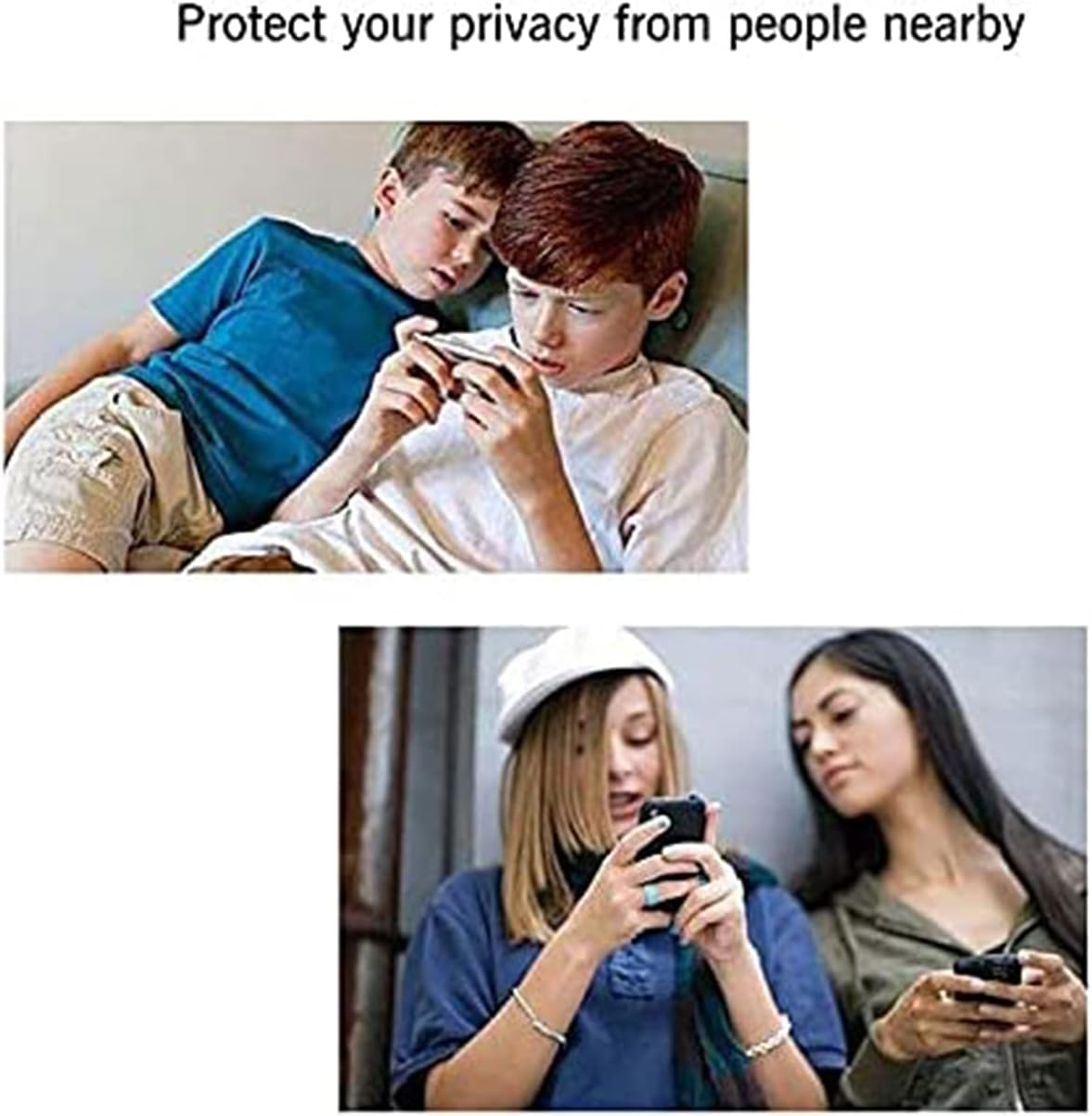 Ailun 2Pack Privacy Screen Protector for Iphone 13 [6.1 Inch] + 2 Pack Camera Lens Protector, anti Spy Private Tempered Glass Film,[9H Hardness] - HD