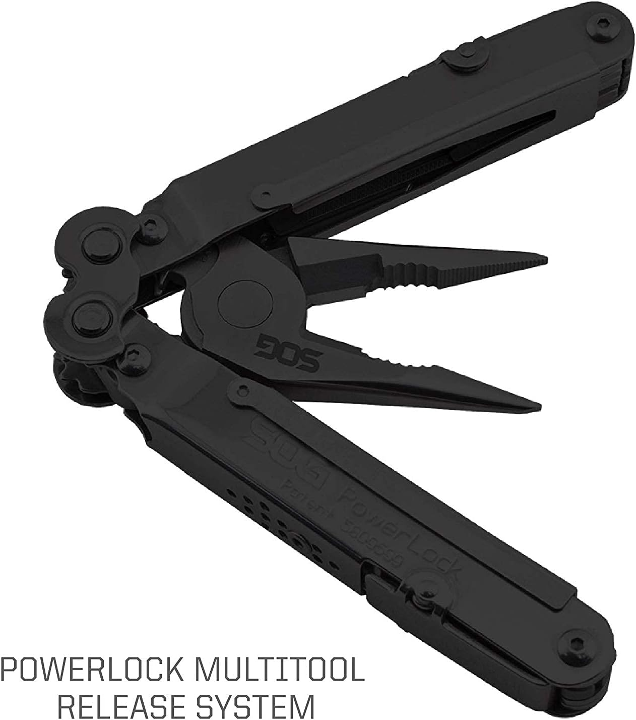SOG Powerlock EOD Multi-Tool B61N-CP - 18 Tools, Black Oxide, Nylon Sheath, Compound Leverage image number 5