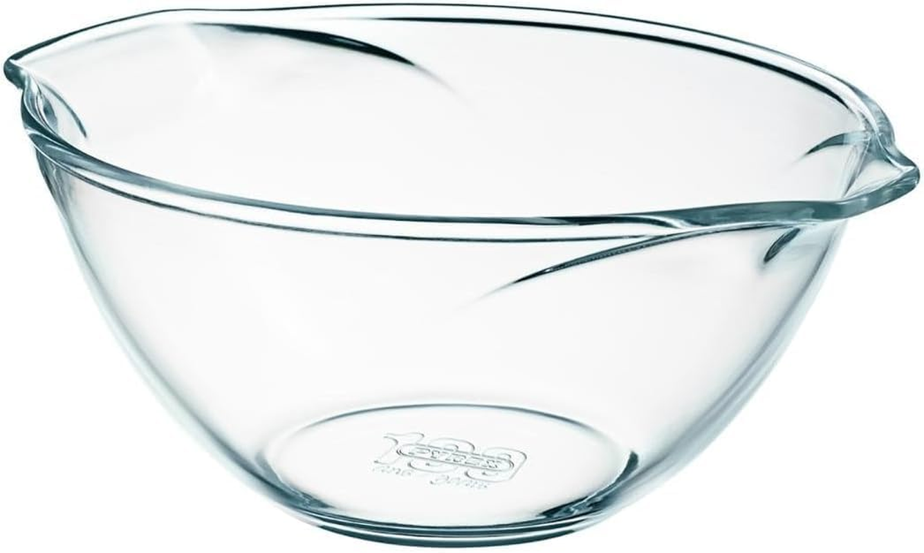 Pyrex Let'S Share Mix Bowl &ndash; Durable Borosilicate Glass, Thermal Shock Resistant and Microwave Safe &ndash; Scratch Resistant Cooking and Mixing Bowl &ndash; 2.8 Litre Capacity