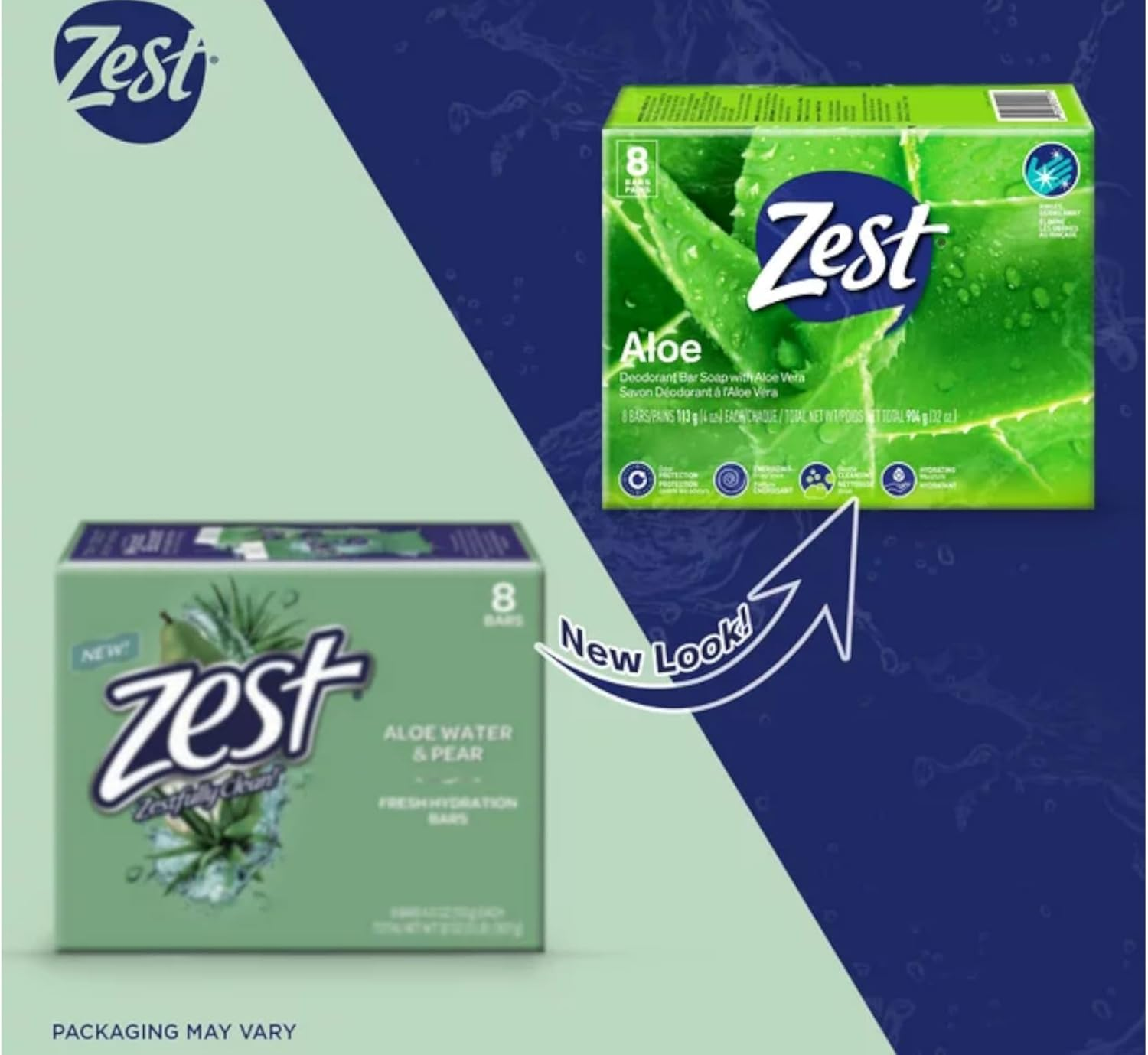 Zest Bar Soap, Fresh Aloe, 4 Oz, 16 Bars Pack image number 5