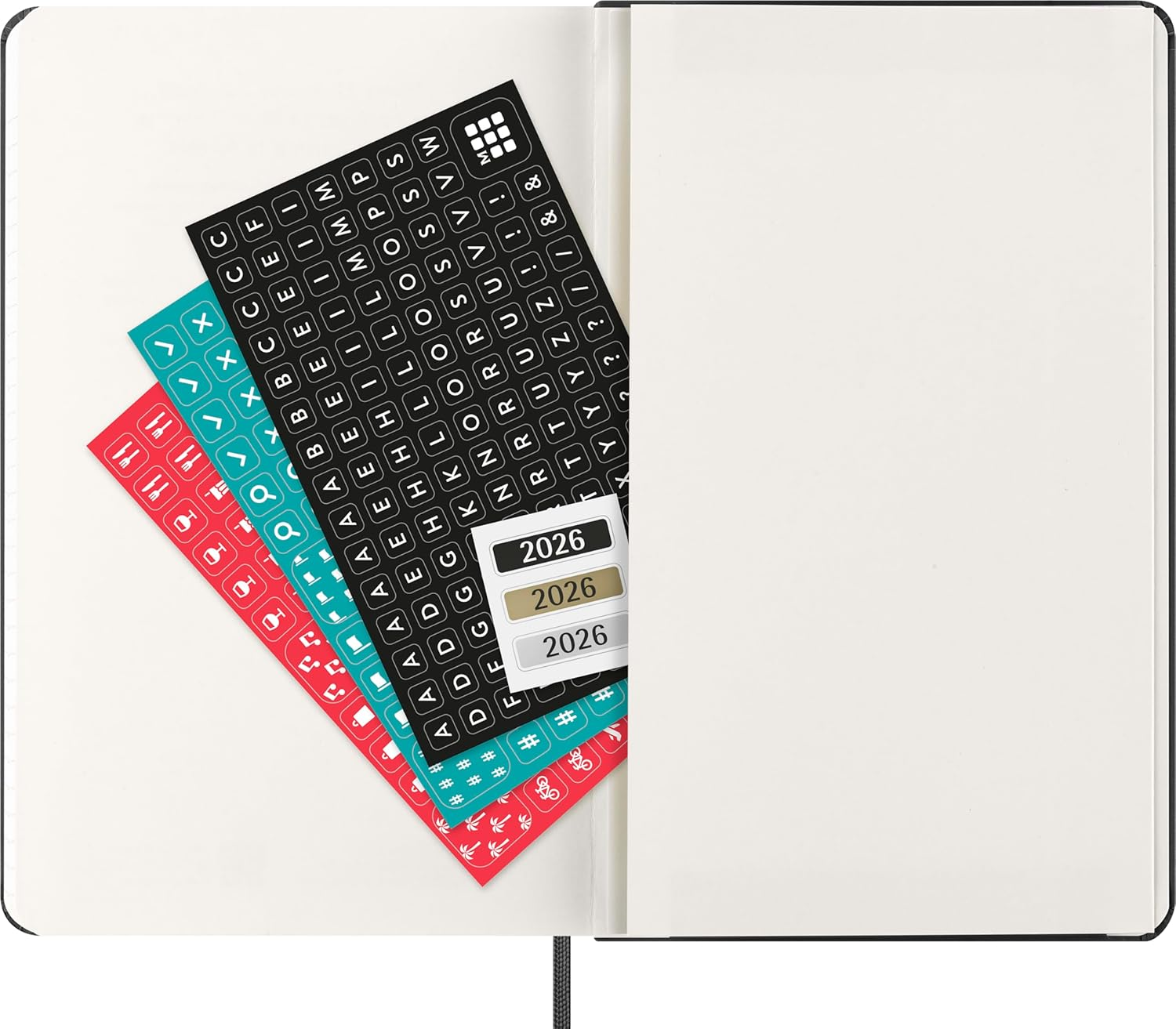 Moleskine - 2026-12 Month Weekly Horizontal Hard Cover Diary - Large - Black image number 5