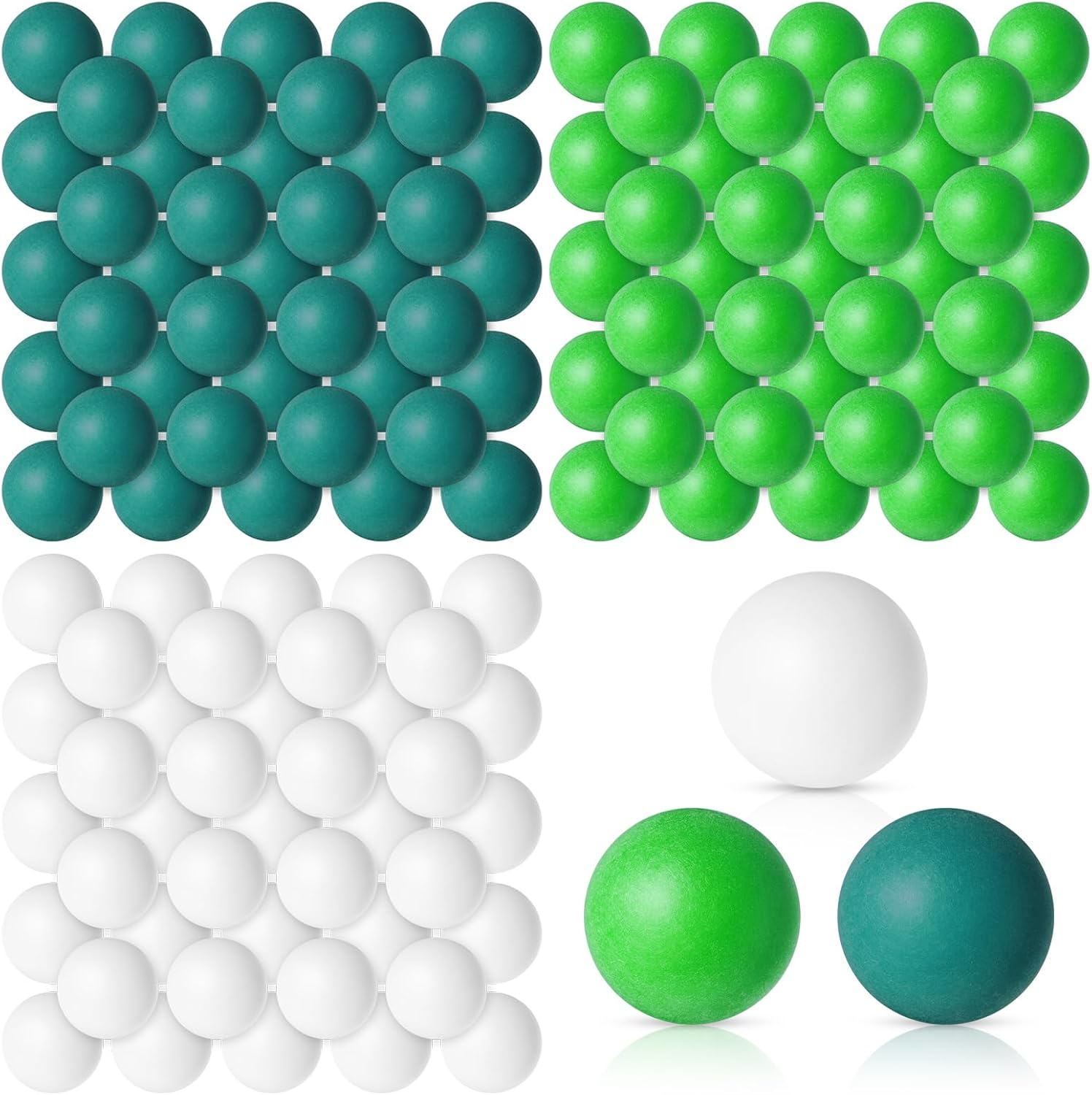 Libima 120 Pieces Colorful Table Tennis Balls Bulk School Supplies 40 Mm Plastic Balls Game Balls Table Tennis for Baby Shower Home Decor Game Party School