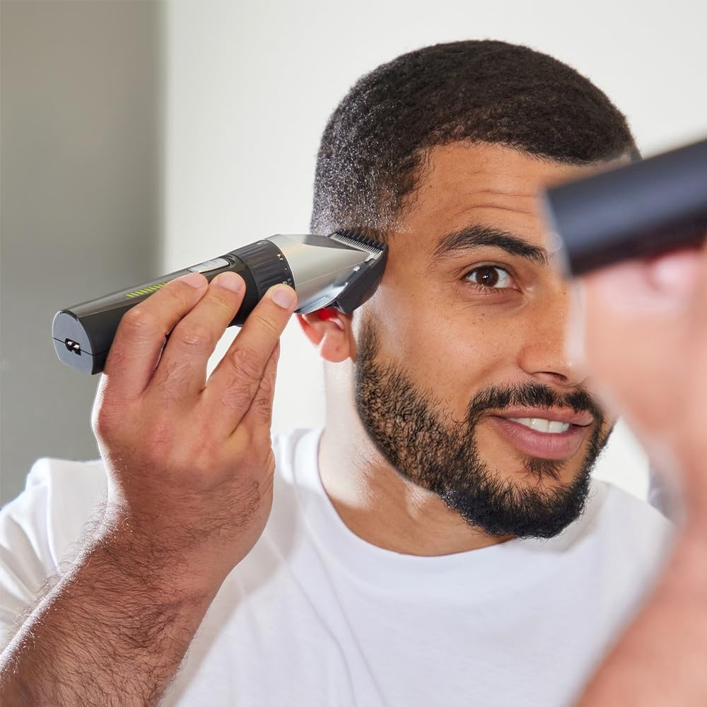 Remington HC5811 Professional Hair Trimmer (Self-Sharpening Ceramic Blades, 10 Attachment Combs, Mains / Battery Operated, Durable Lithium Battery, Professional Aluminium Case, Hairdressing Cape) Hair Trimmer, Hair Trimmer image number 1