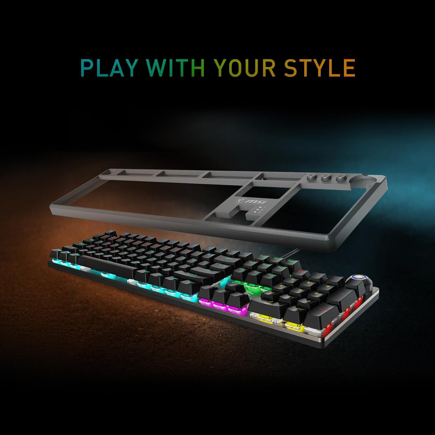 MSI Forge GK310 Combo RED US - Gaming RGB Hot Swappable Mechanical Keyboard & Forge Mouse Set, Anti-Ghosting, 7200 DPI Optical Sensor image number 1