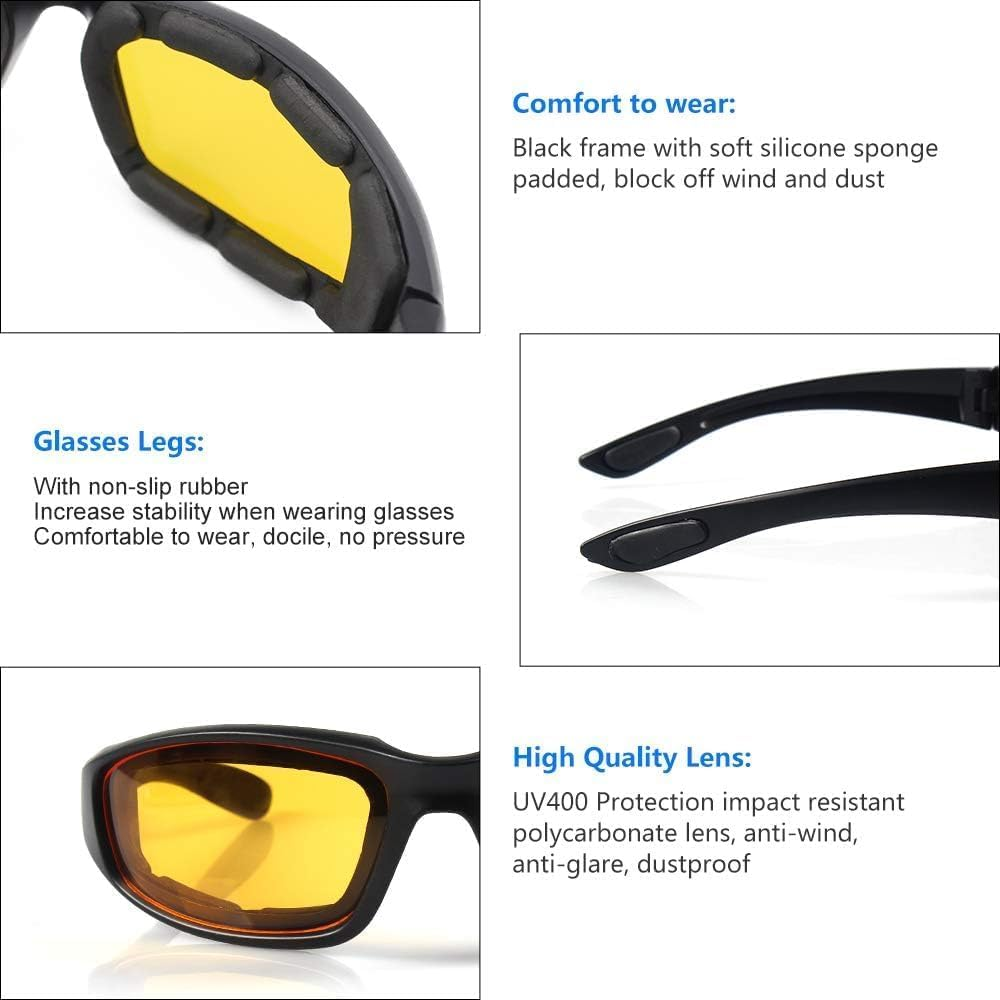 Motorcycle Ridding Glasses Goggles Protective Eye Wear image number 4