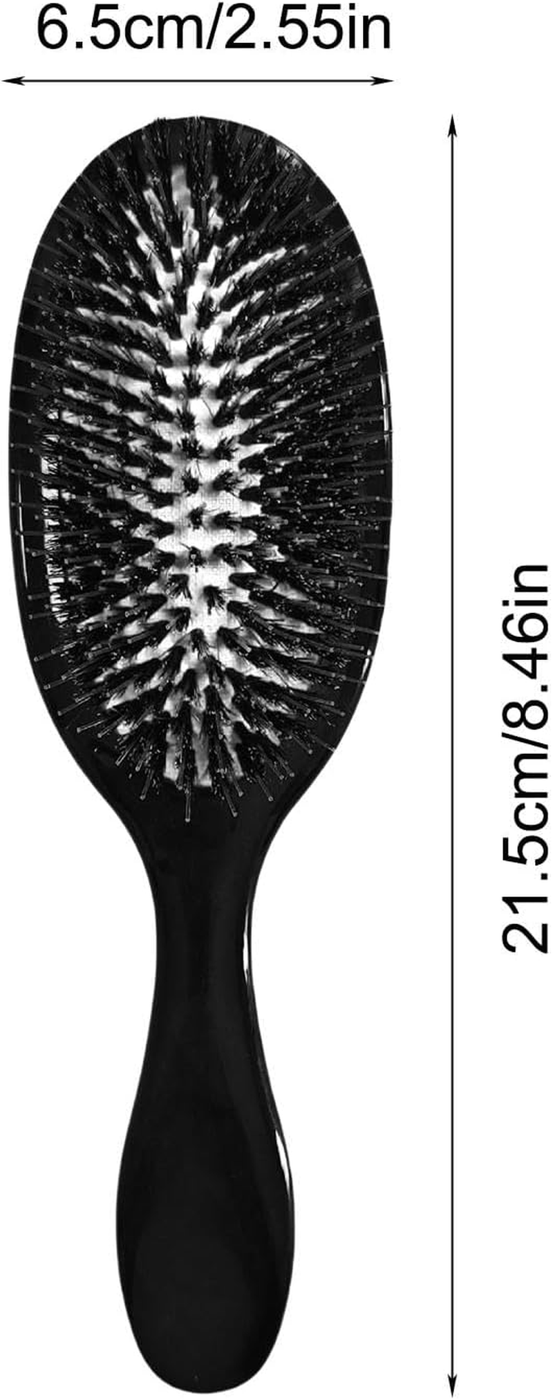 Yorajuy Oily Hair Brush, anti Frizz Hair Brush, Hair Care for Thick Curly Thin Long Hair, Tipless Bristles to Prevent Breakage