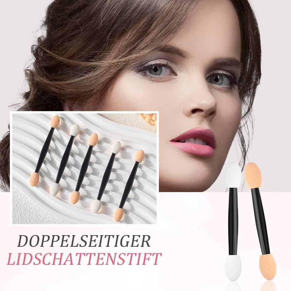 Funalix Pack of 50 Sponge Eyeshadow Applicators, Double Ended Disposable Eyeshadow Brushes, Eyeshadow Applicators, Sponge Makeup Stick for Makeup Adults, Girls and Women image number 5