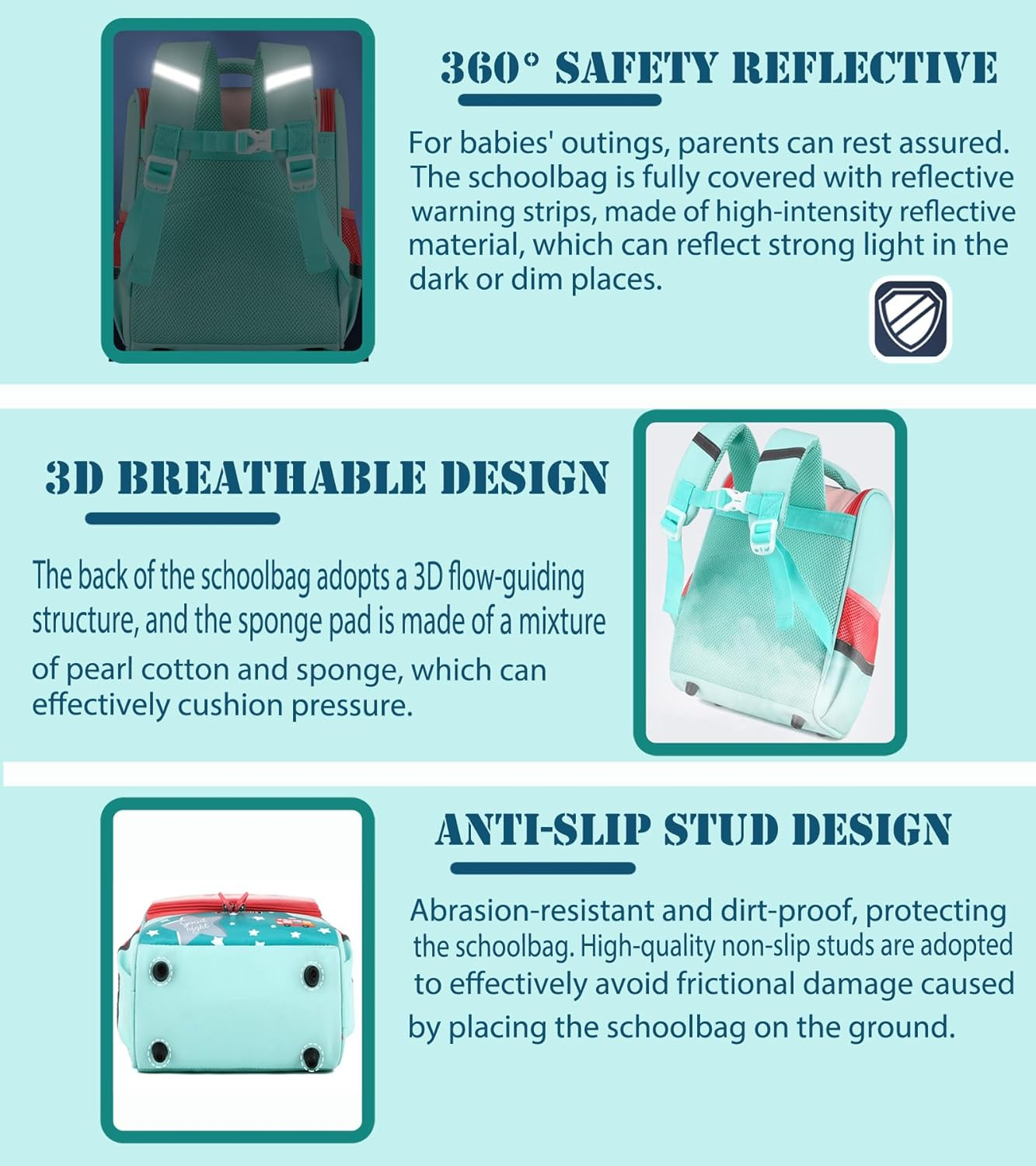 Kids' Backpack, Children'S Shoulder Bag, Cute Cartoon Backpack，Waterproof & Spinal Protection（Pink）