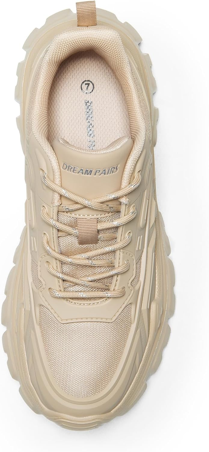 DREAM PAIRS Chunky Fashion Sneakers for Women, Women'S Platform Lace-Up Comfortable Sneakers