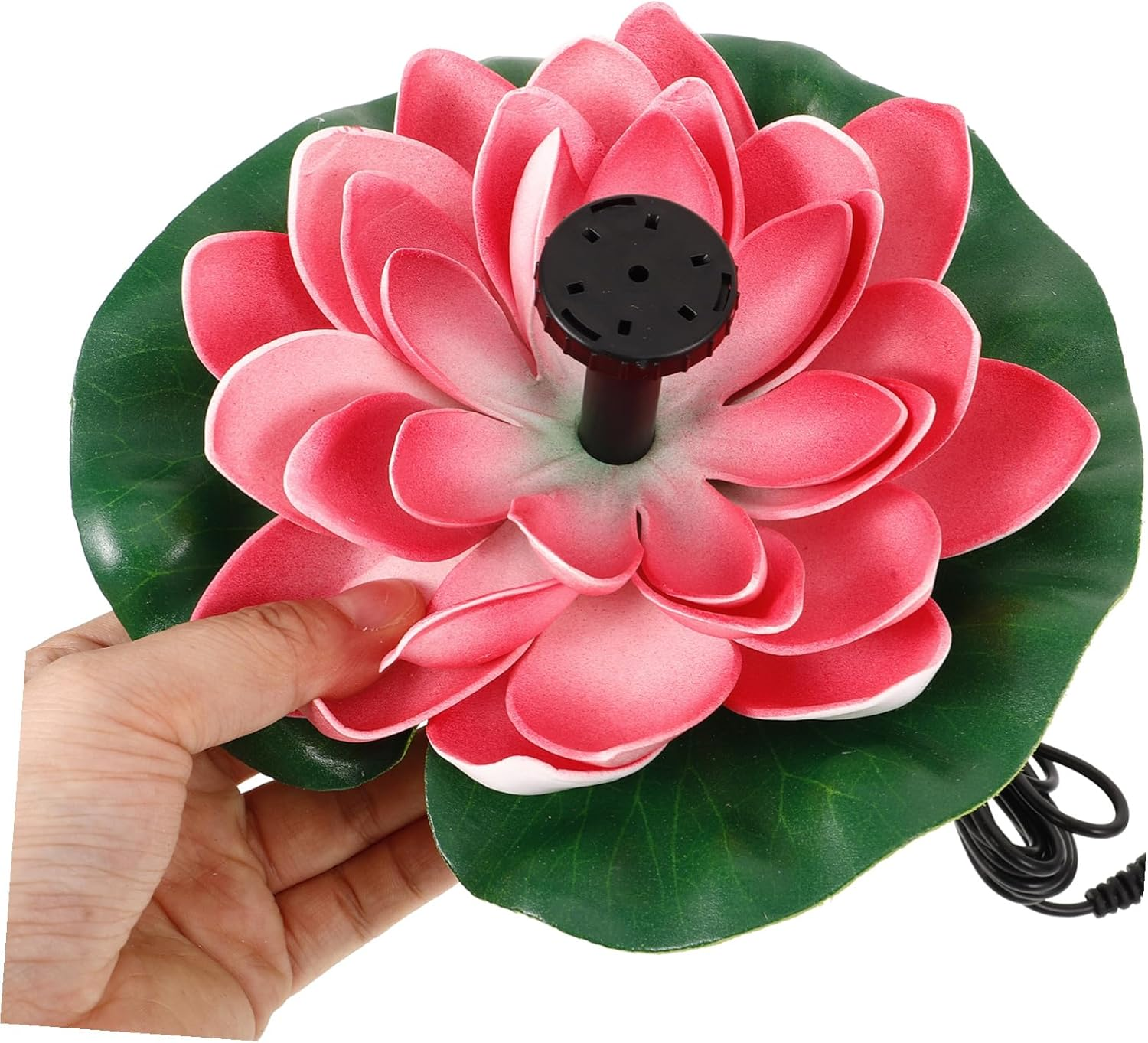 Solar Floating Lotus-Style Fountain Cherry Red Outdoor Water Feature Solar Pool Pump for Garden Landscape Decor image number 3