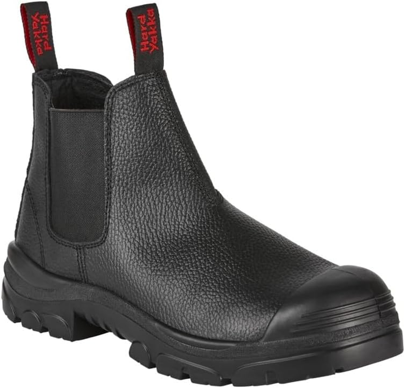 Hard Yakka Men'S Grit Emboss Pull on Steel Toe Safety Boot