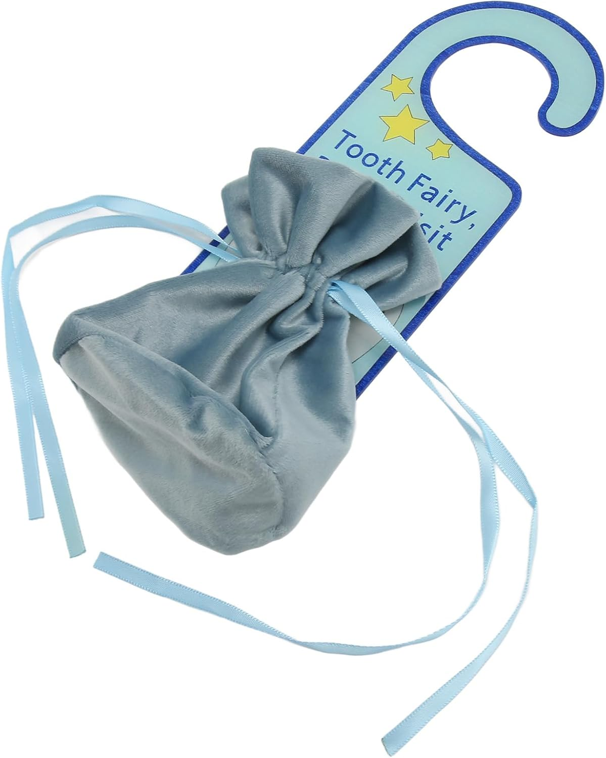 Tooth Fairy Pouch Tooth Fairy Pillow Boy Tooth Fairy Door Hanger, Sweet Acrylic Tooth Fairy Money Holder for Lost Teeth Kids Boys Girl, Tooth Fairy Baby Stationery image number 3