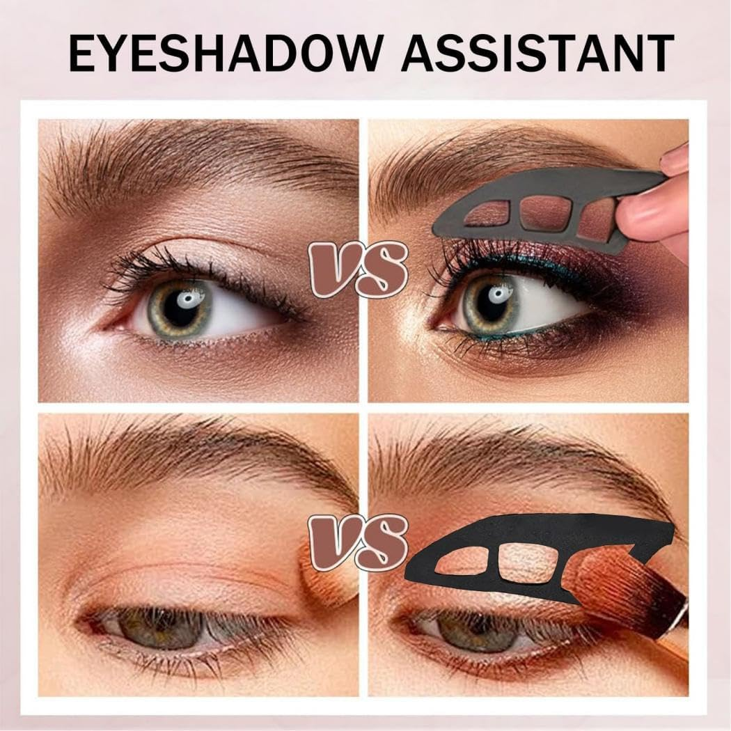 Eyeshadow Tool, Makeup Aid Shadow Assistant, Eyeliner Template Stencils for Perfect Eye Makeup, Quick Make-Up Stencils for Women and Beginners image number 2