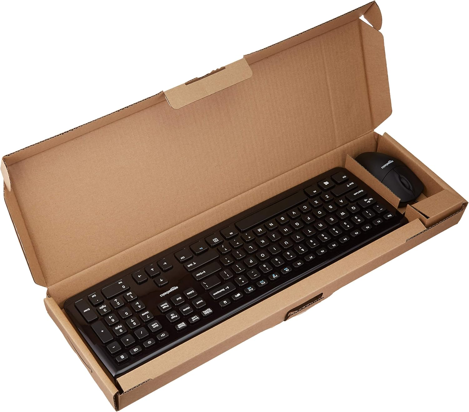 Amazon Basics Wired Keyboard and Wired Mouse Bundle Pack