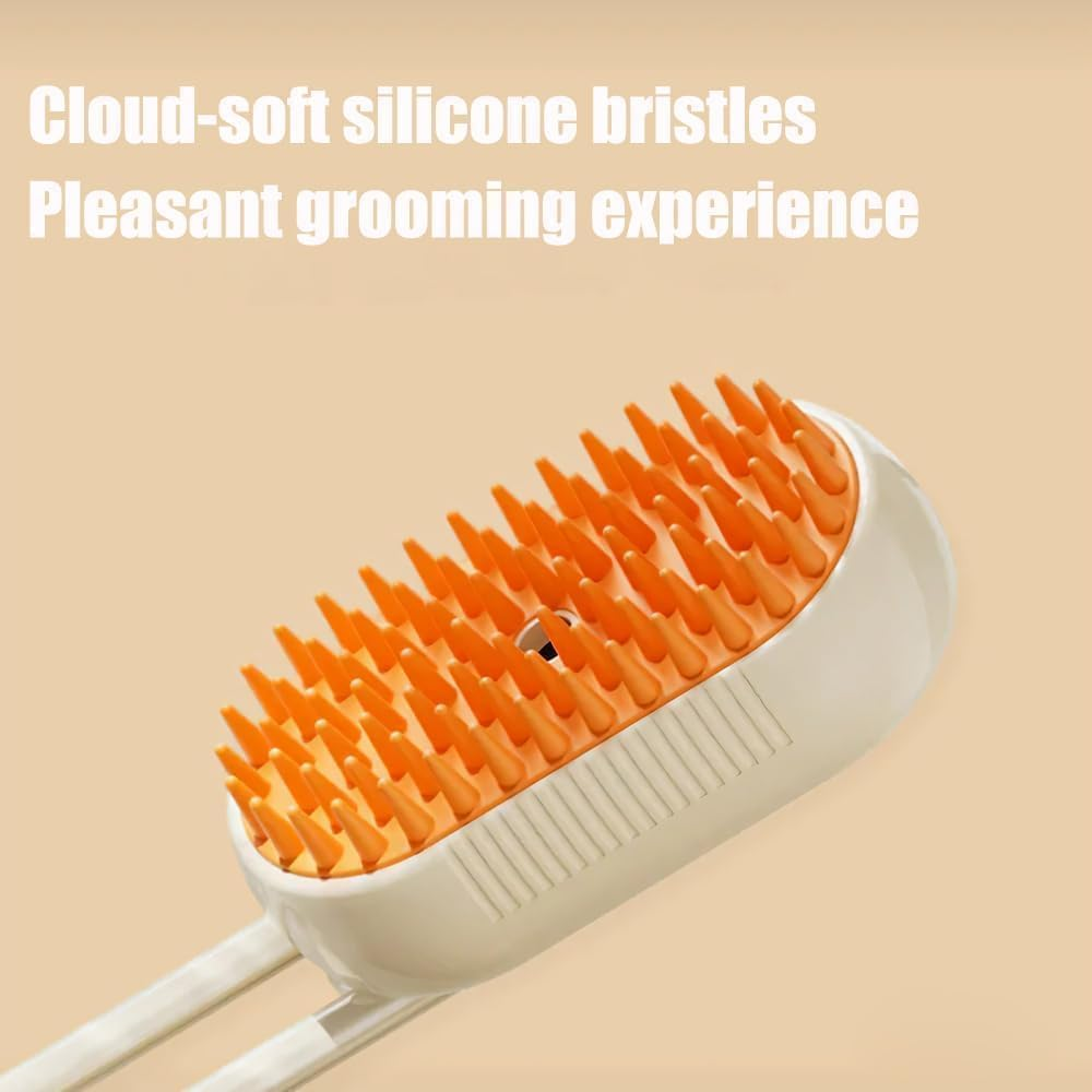 Cloud Care Cat Brush, Cat Steam Brush 3 in 1 Water Pet Cat Hair Brush with Handle image number 3