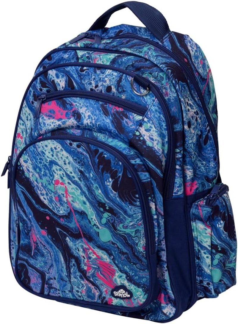 Big Kids Backpack, Kids Backpack, Schoolbag, School Bag, School Backpack - Liquid Marble image number 1