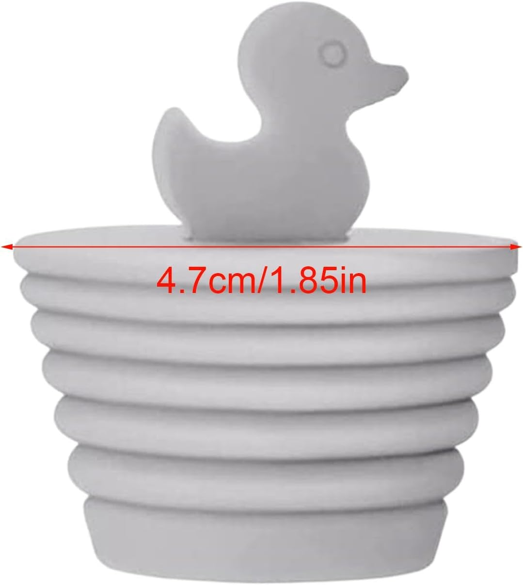 Kitchen Drain Stopper | 2X Bathtub Silicone Drain Plug Duck-Shaped | Shower Drain Plug Bath Draining Stopper for Bathtubs, Bathrooms, Kitchens, Sinks