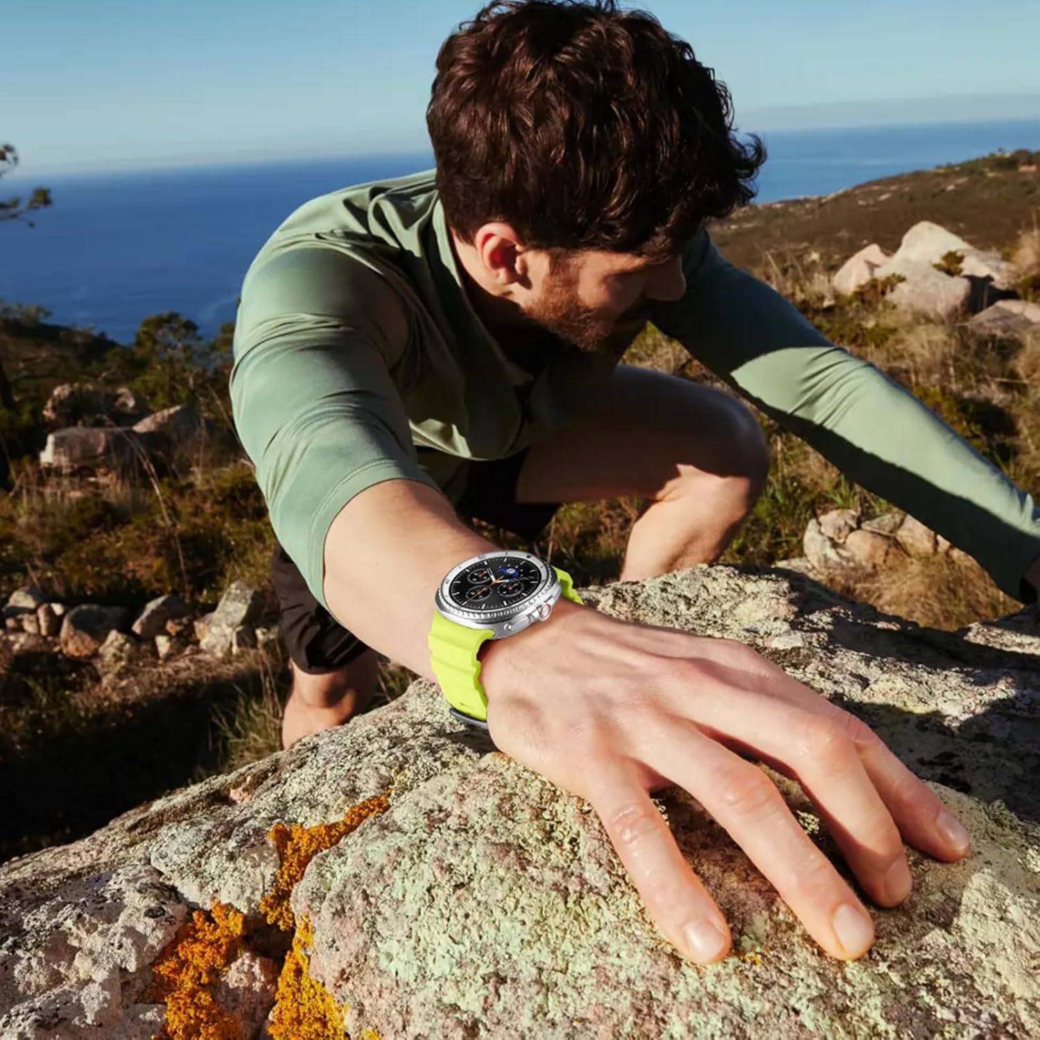 Yuiyuka Sports Strap for Samsung Galaxy Watch 8 Strap 44 Mm 40 Mm/8 Classic Band 46 Mm Men Women Waterproof Silicone Sports Bracelets Adjustable Replacement Bands for Samsung Watch 8/8 Classic Band image number 3