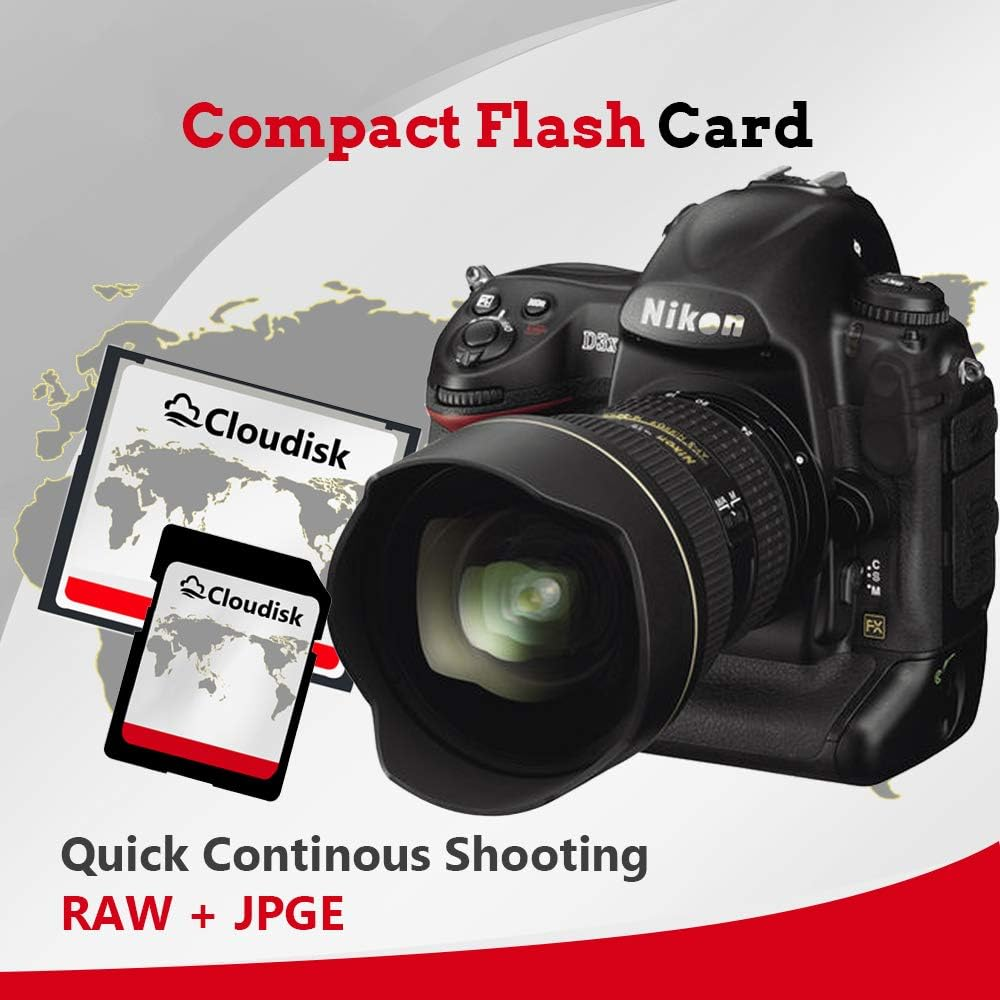 Cloudisk Compactflash Card CF 2.0 Card Performance for DSLR Camera, Vintage Digital Camera and Industry Equipment (16GB, 2-Pack) image number 3
