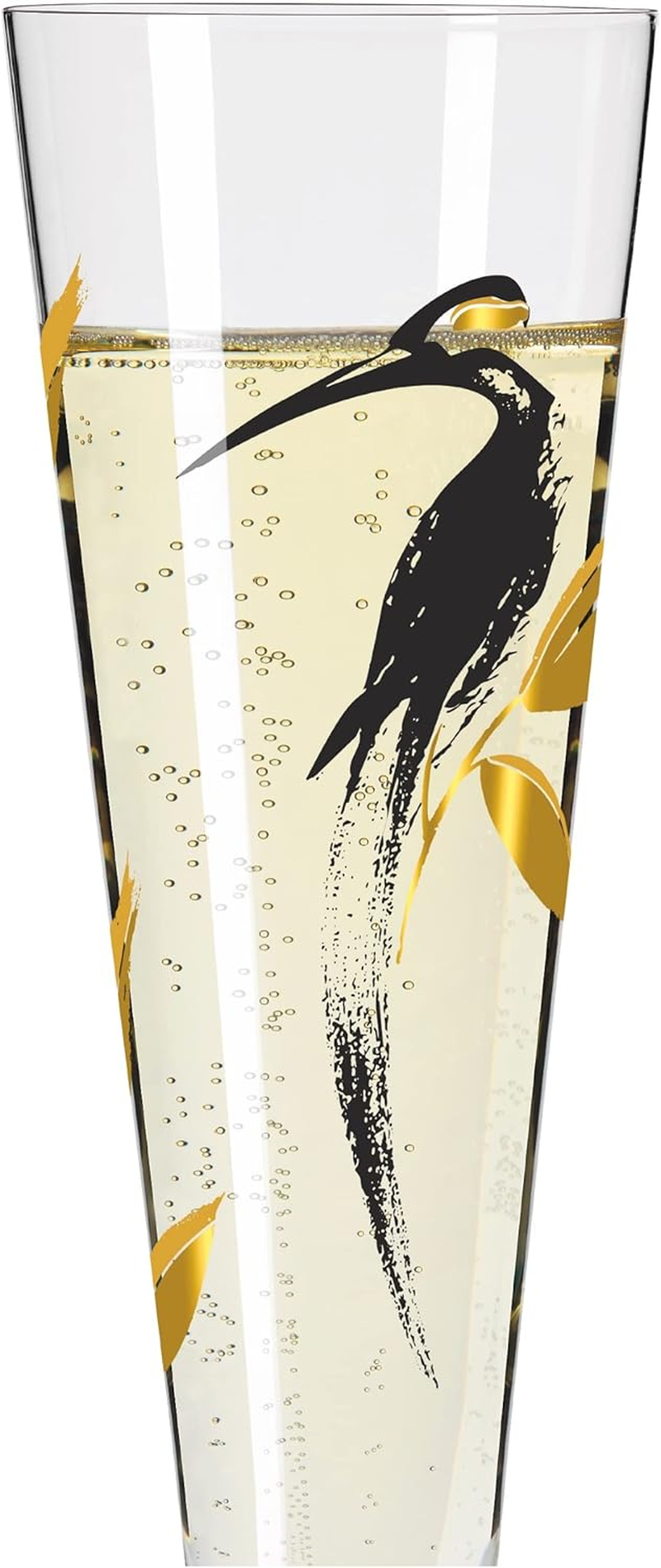 RITZENHOFF Goldnacht No. 21 1071021 Champagne Glass 200 Ml Elegant Designer Piece with Real Gold Made in Germany