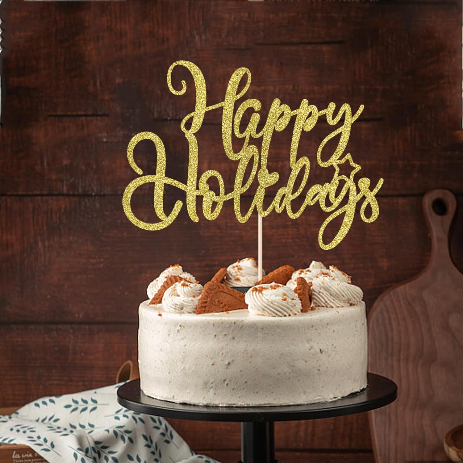 Happy New Year Cake Toppers，New Years Eve Cake Topper，Hello 2024,Happy New Year 2024 Party Decorations,New Year'S Eve Holidays Party Decorations Supplies (4) - Silver image number 3