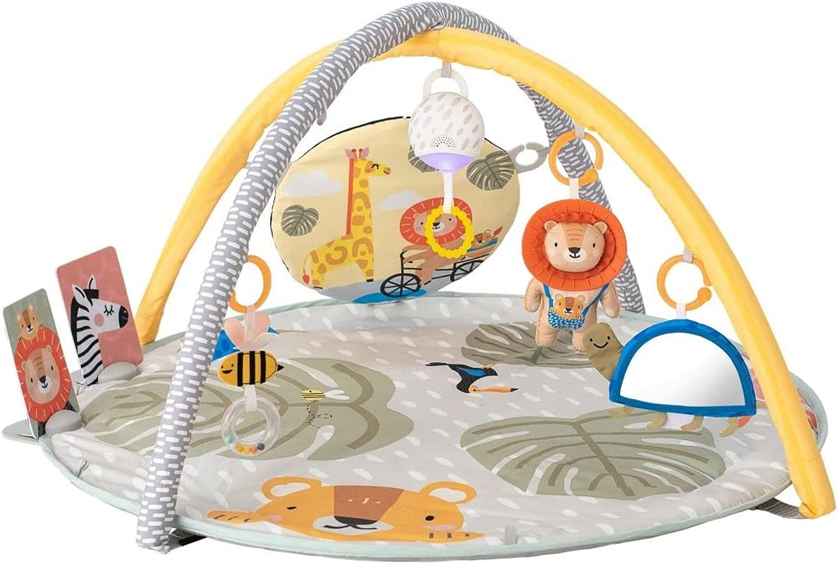 Taf Toys Savannah 360&deg; Activity Gym with Music & Light & 20 Playful Activities, Thickly Padded with Soft Mat and a Unique &ldquo;Crinkle Toy&rdquo; for a Variety of Body Positioning for Newborn and Up image number 5