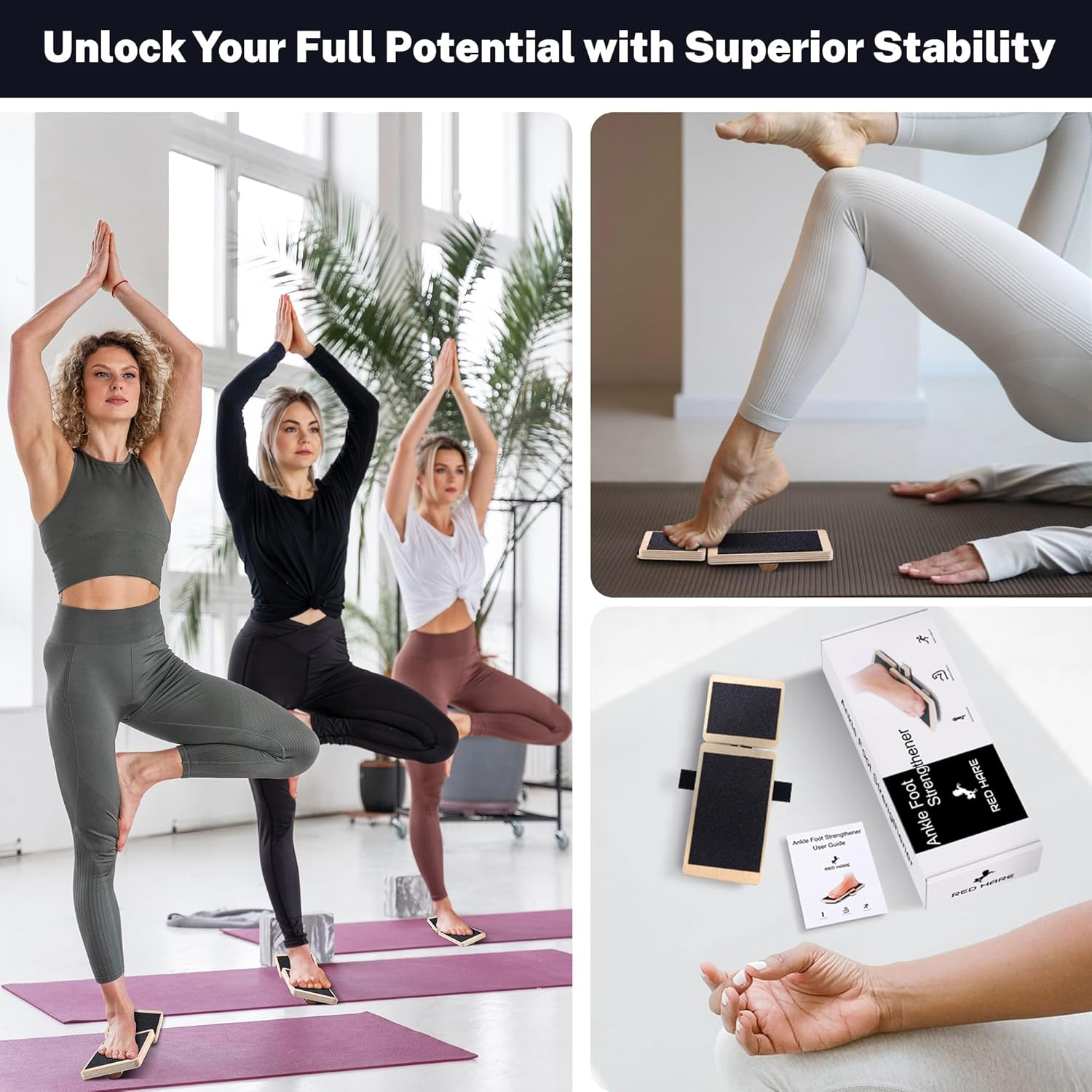 Adjustable Ankle Balance Board with 2 Sidekick Ankle Boards and 6 Balance Bars, Versatile Ankle Strengthener for Stability, Rehab & Pain Relief image number 4